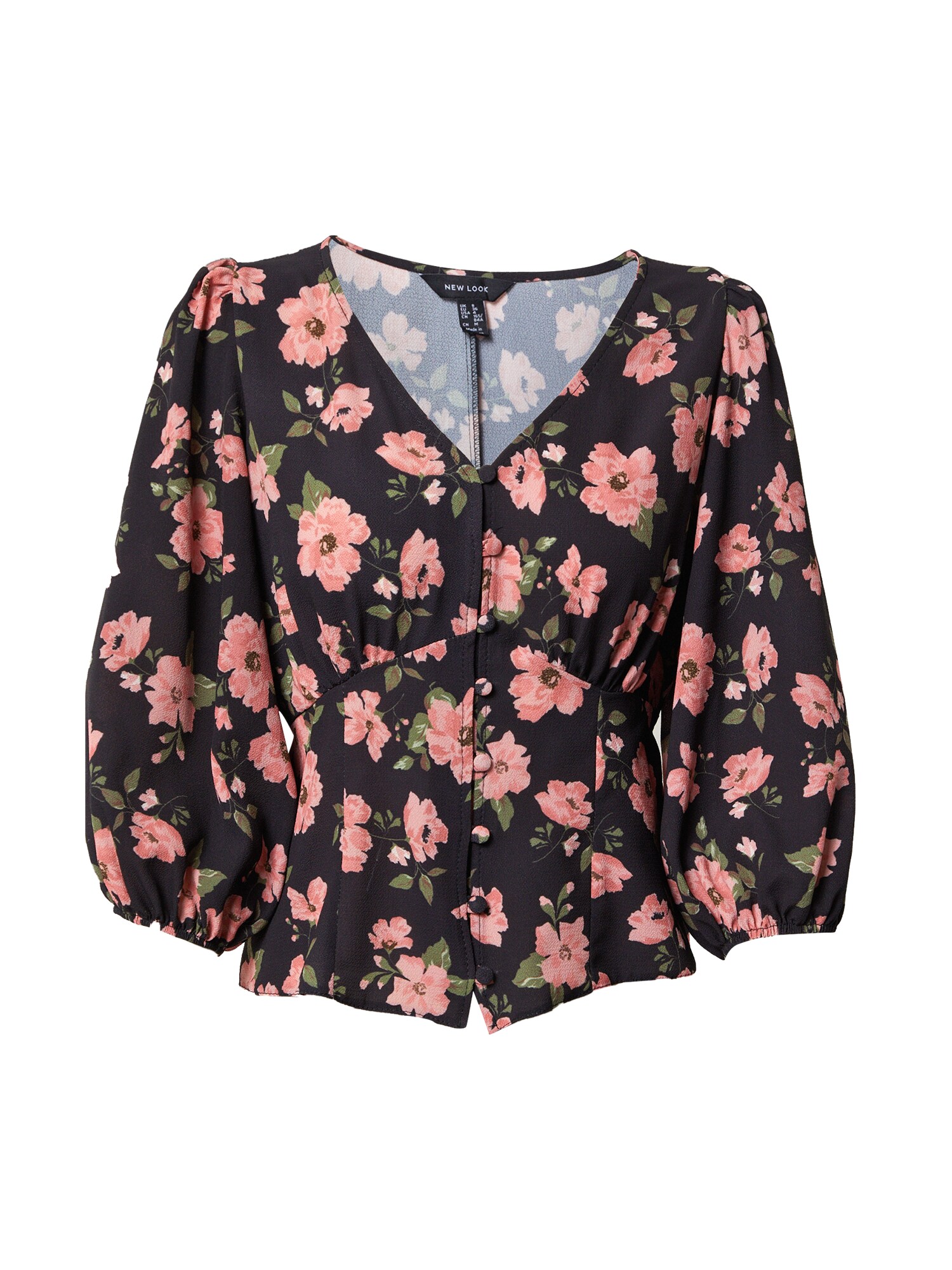 NEW LOOK Palaidinė  juoda / rožinė / žalia