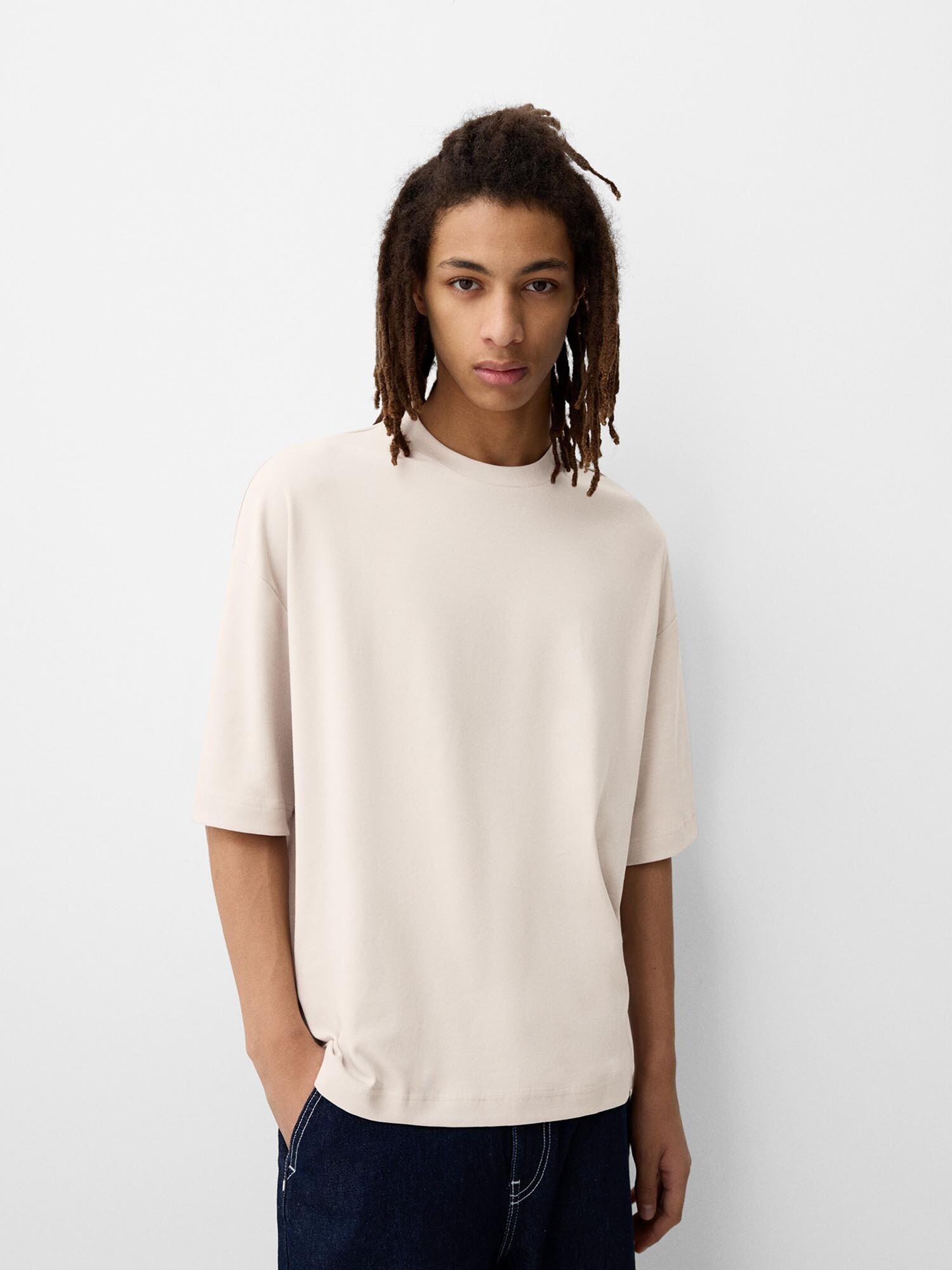 Bershka Póló  taupe termék 2. képe