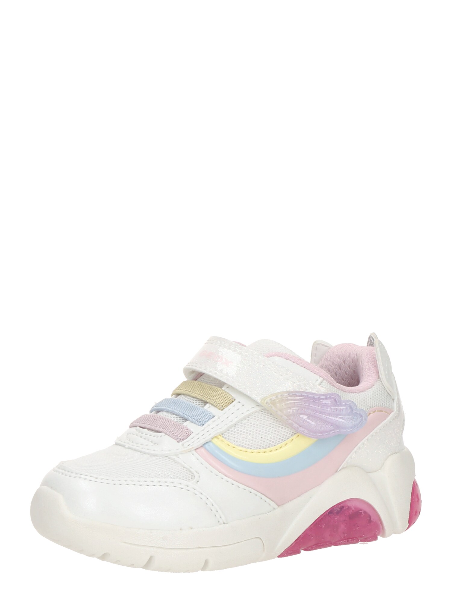 GEOX Sneaker 'FADINLIGHT GIRL'  albastru pastel / galben deschis / roz pastel / alb