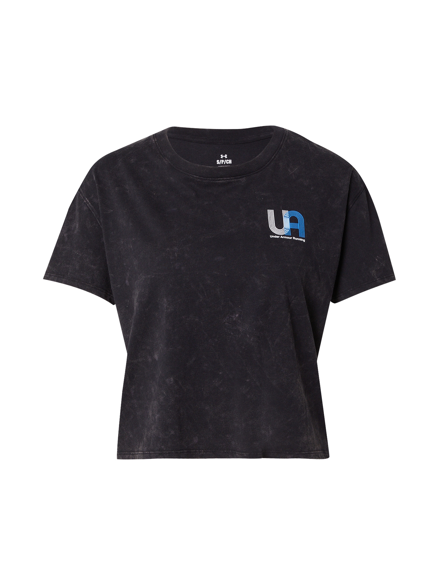 UNDER ARMOUR Tricou funcțional Run  albastru / negru / alb