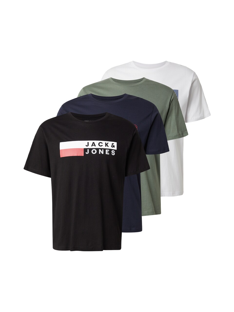 T-shirt mörkblå / oliv / svart