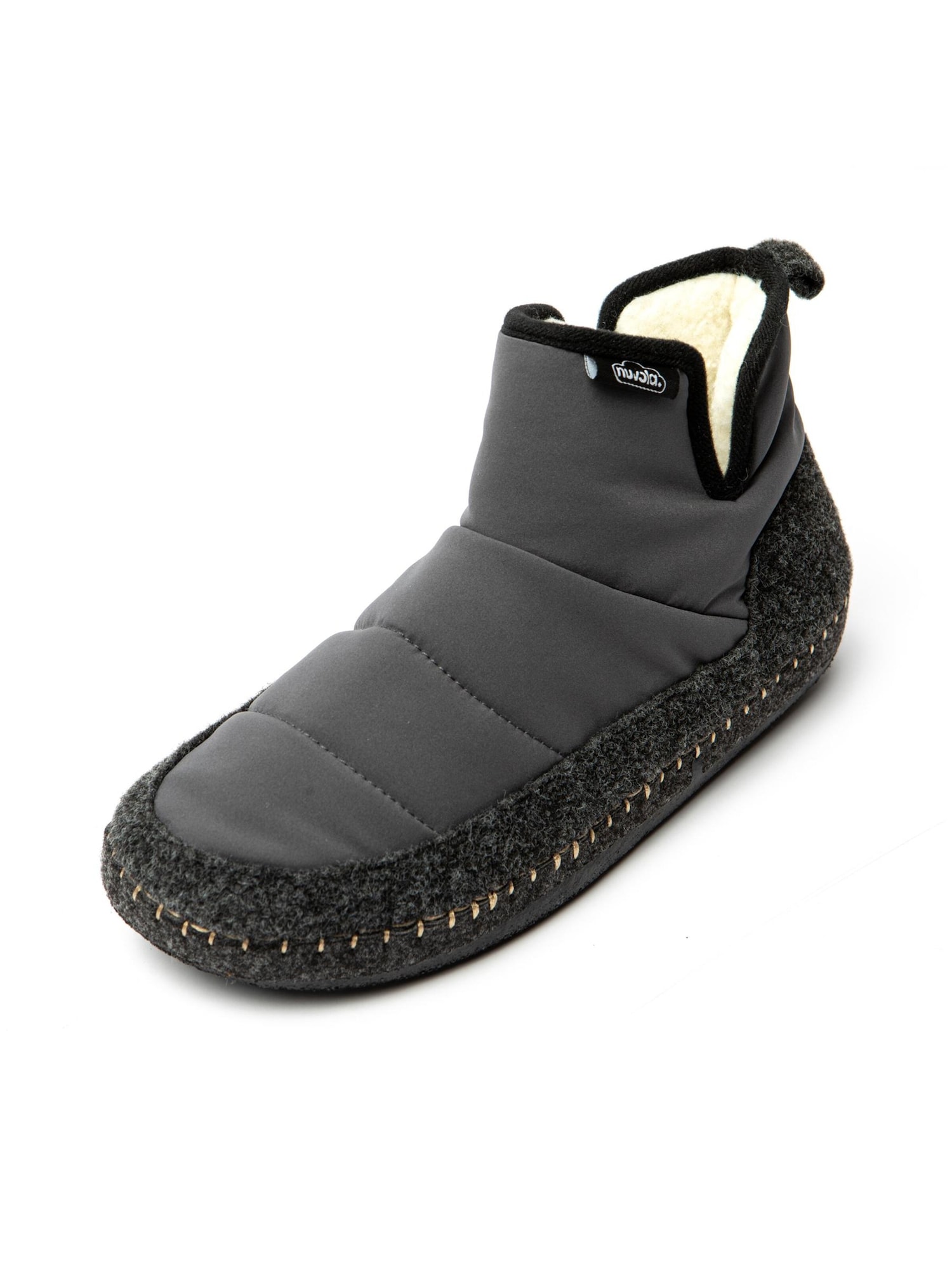 Nuvola. Zapatillas de casa 'Boot New Wool'  gris oscuro