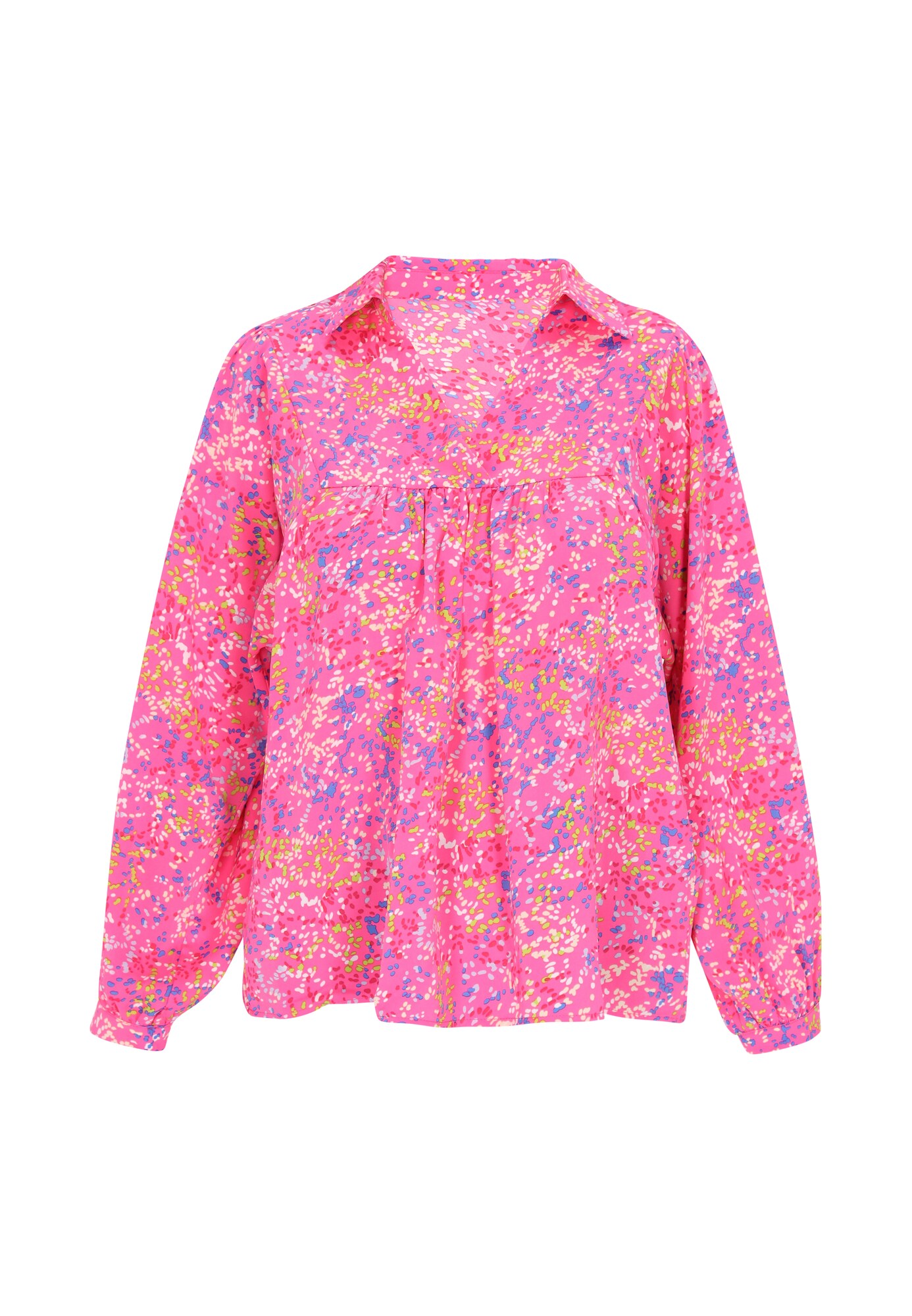 Gaya Blúz 'Festival'  krém / kék / sárga / világos-rózsaszín akciós termékkép 1