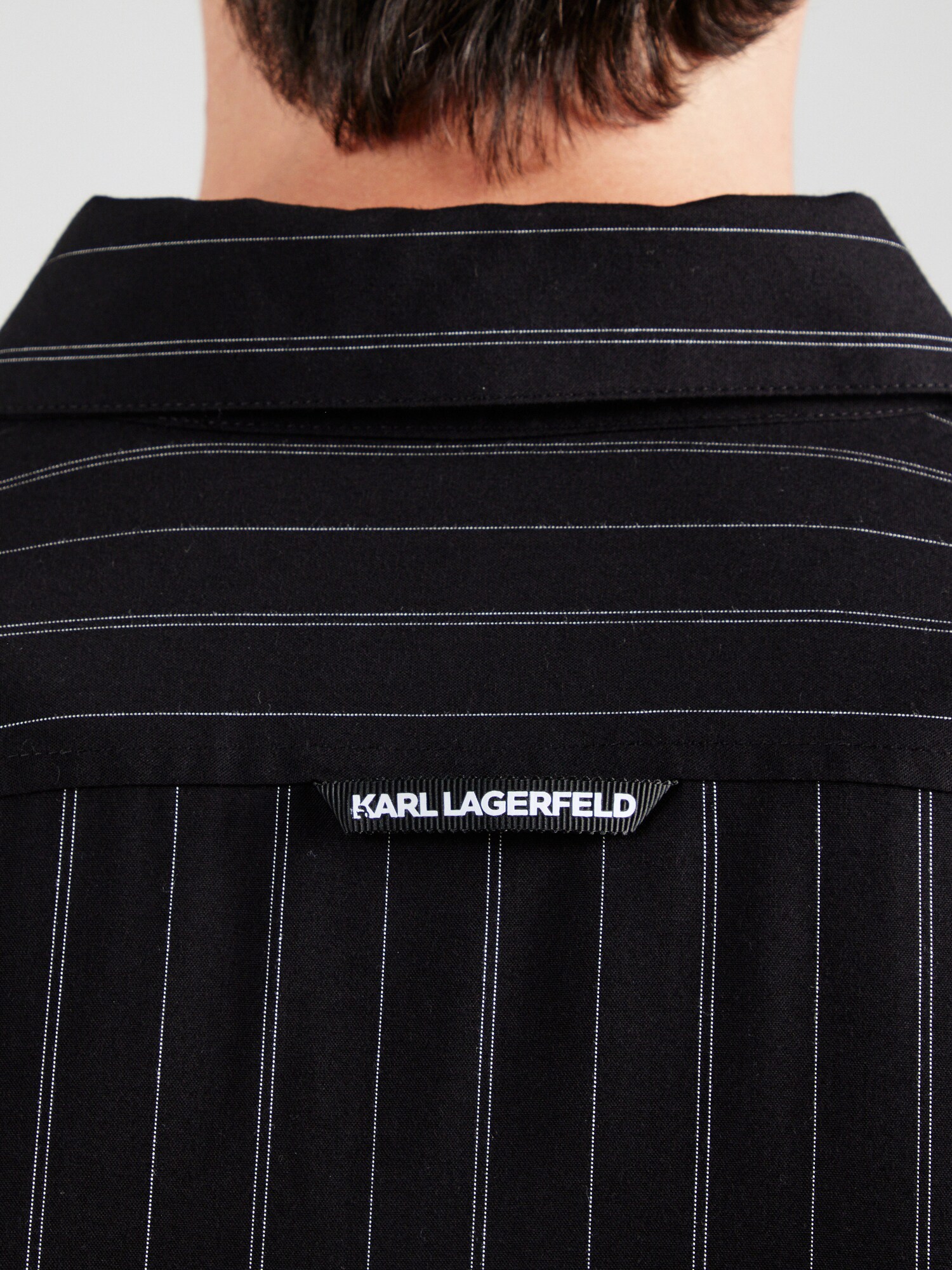 Karl Lagerfeld Košeľa čierna (obrázok 5)