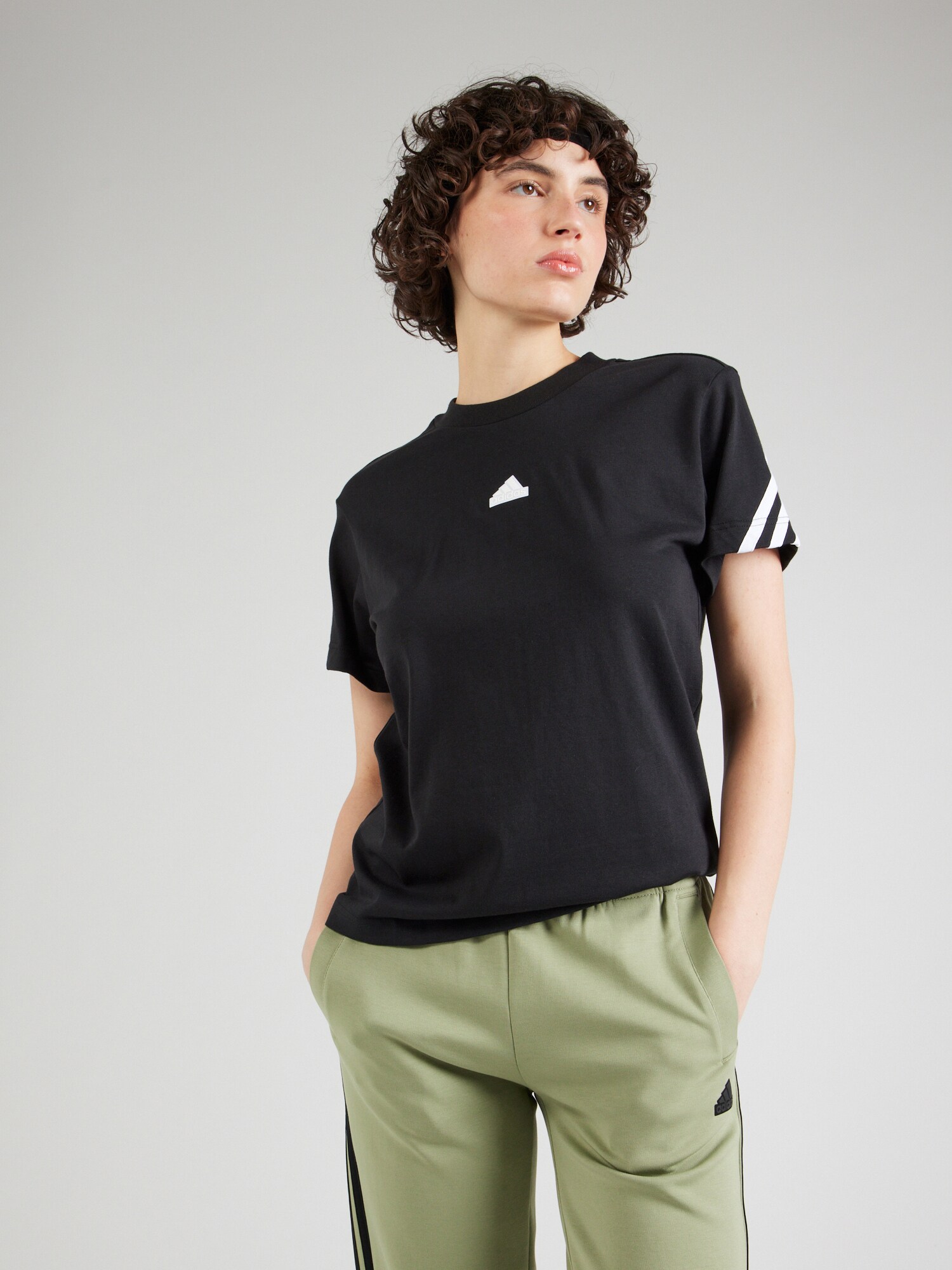 ADIDAS SPORTSWEAR Funkcionális felső  fekete / fehér termék 2. képe