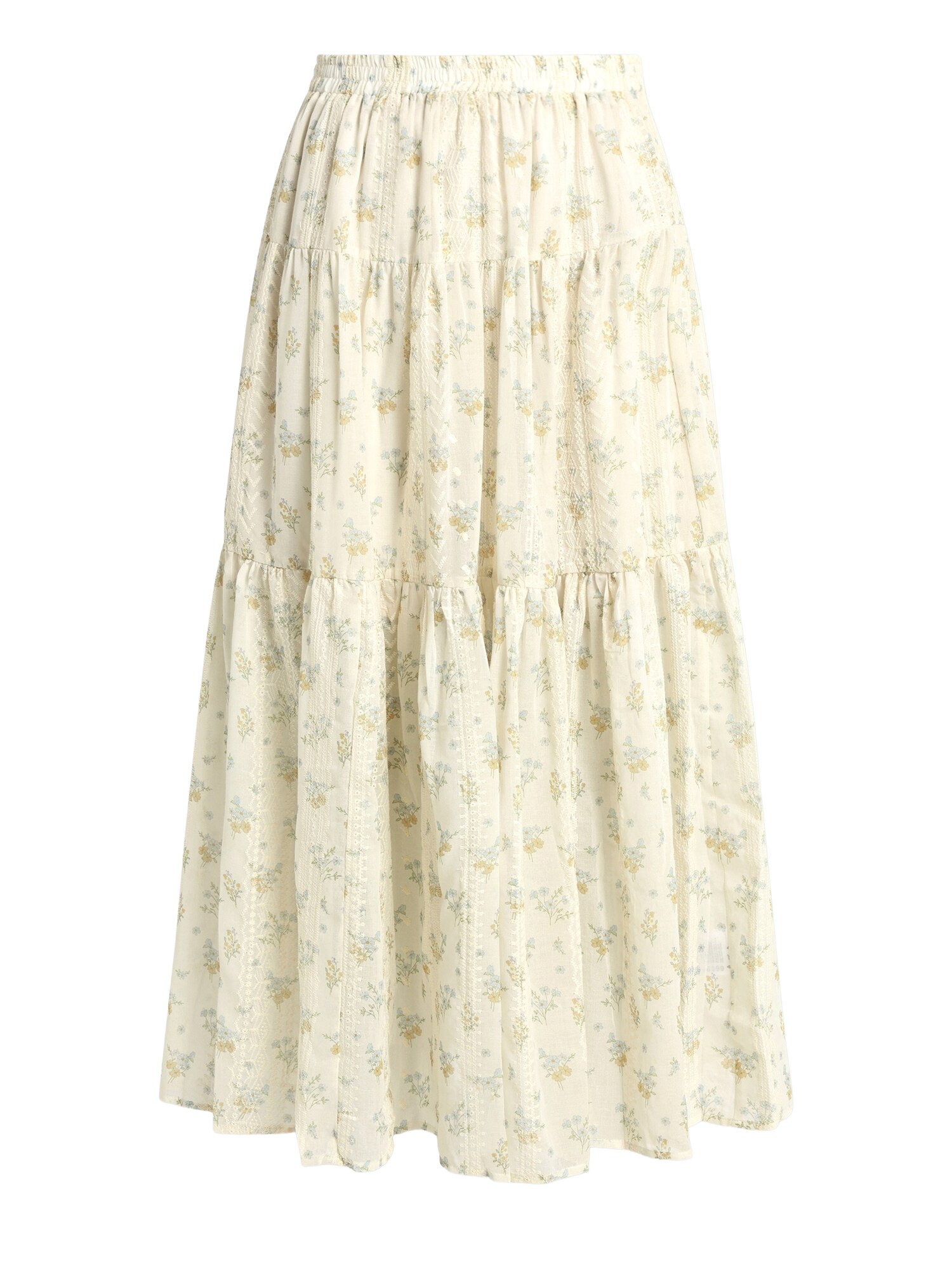 Lollys Laundry Fustă 'SunsetLL'  crem / albastru pastel / galben