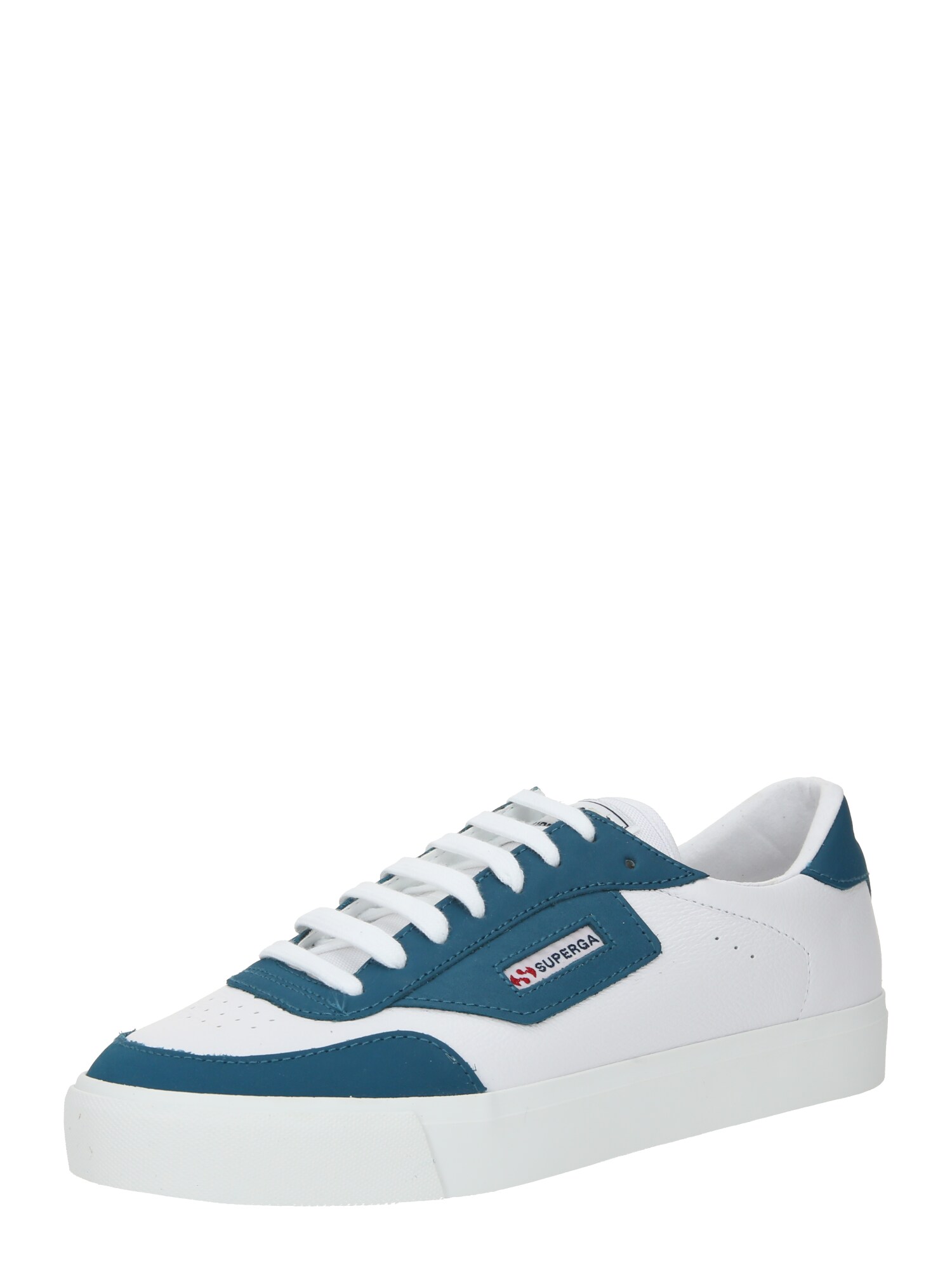 SUPERGA Sneaker low 3843 Court  cyan / roșu / alb