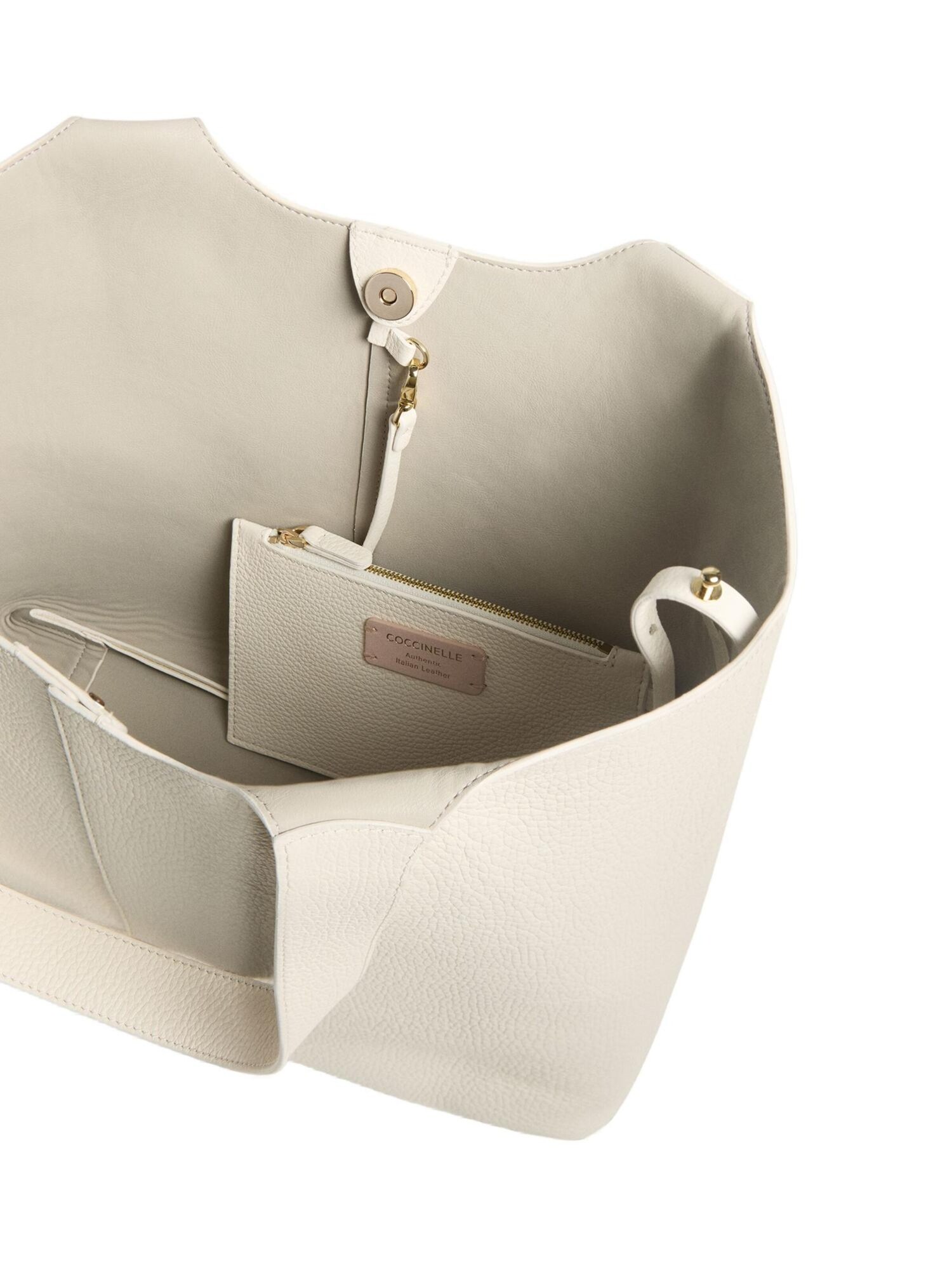 Coccinelle Bolso de hombro 'C-Easy S26 1'  blanco perla
