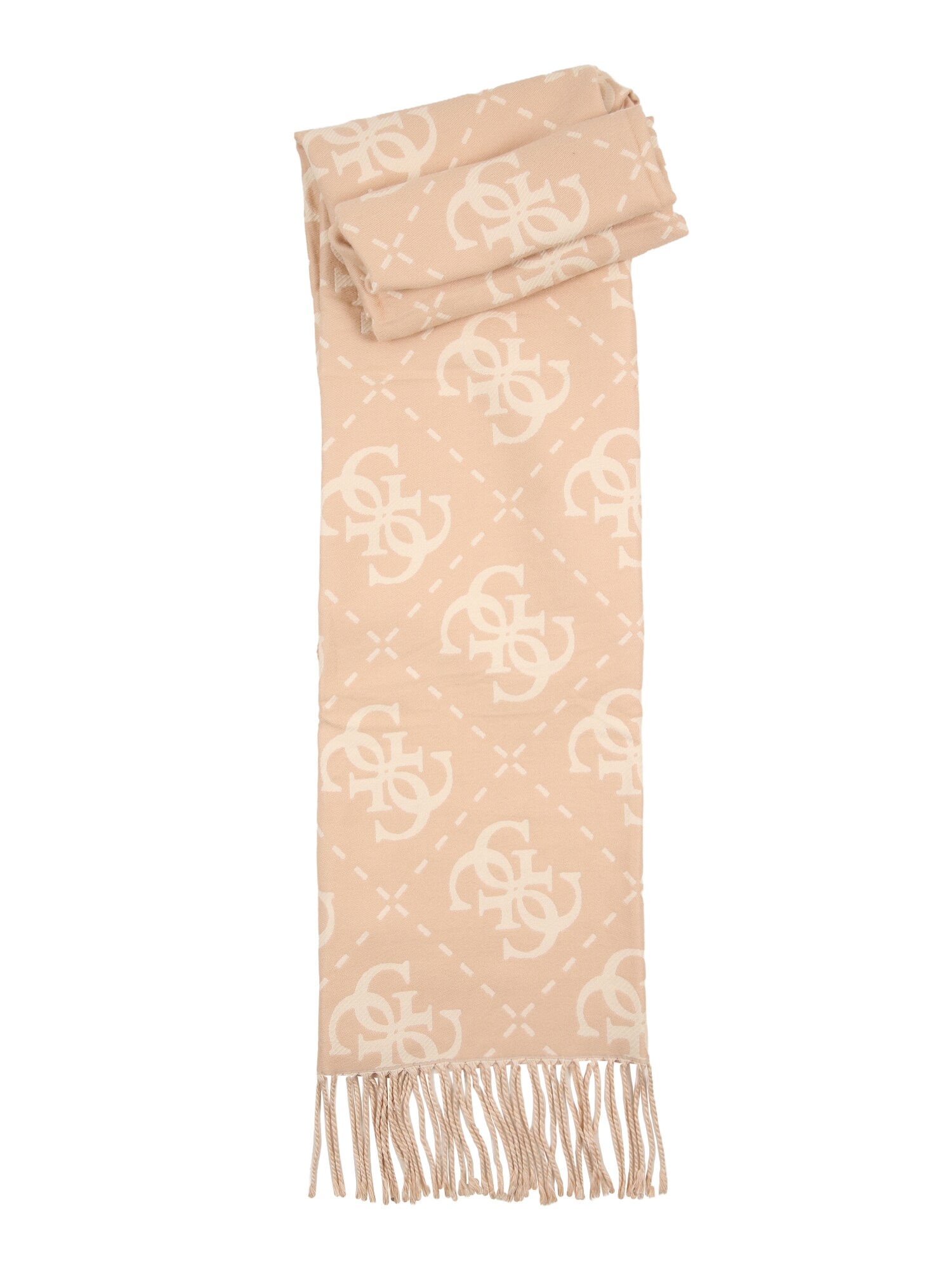 GUESS Fular NOELLE II  bej / alb natural