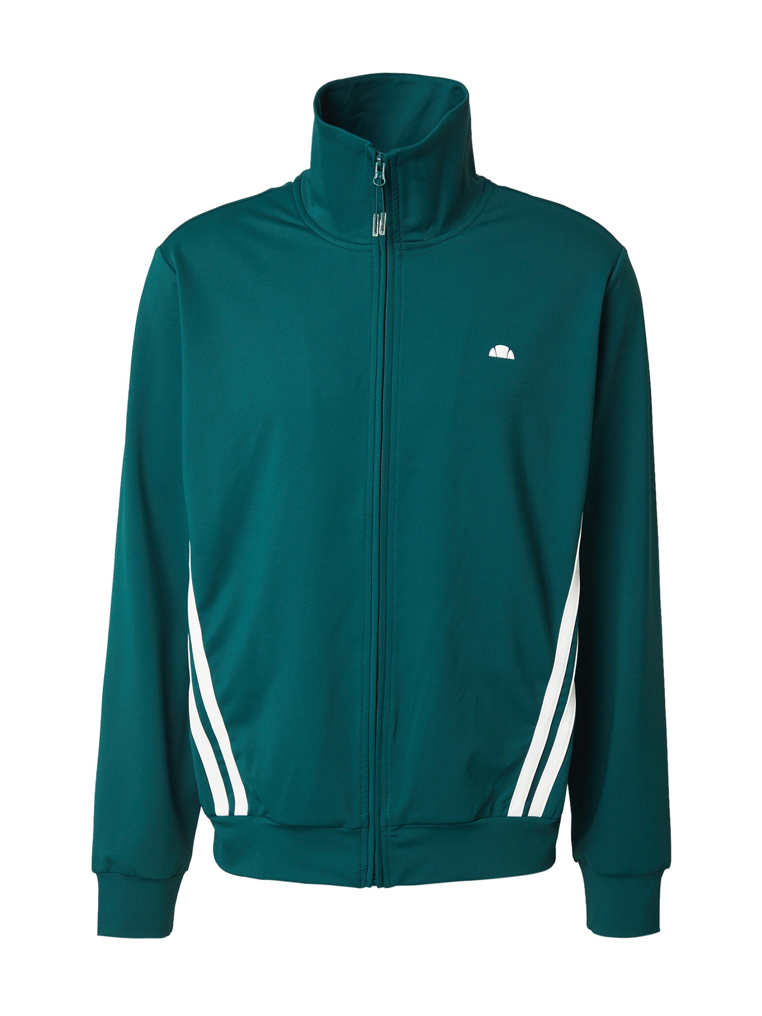 ELLESSE Tepláková bunda smaragdová / biela