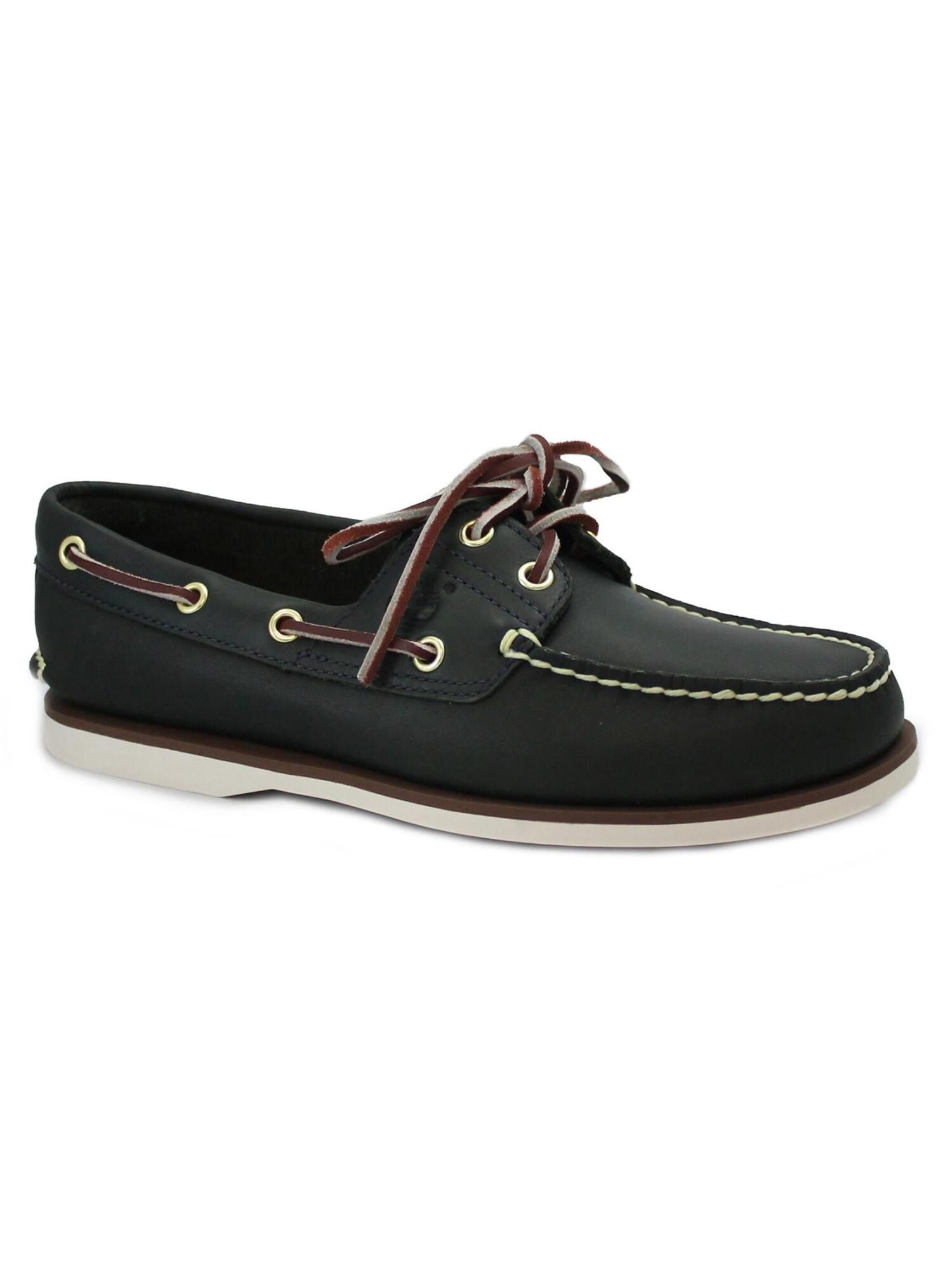 TIMBERLAND Mocasines 'TIMBERLAND 174036 CLASSIC BOAT SHOE barca navy blu scarpe uomo lacci light pelle' negro denim