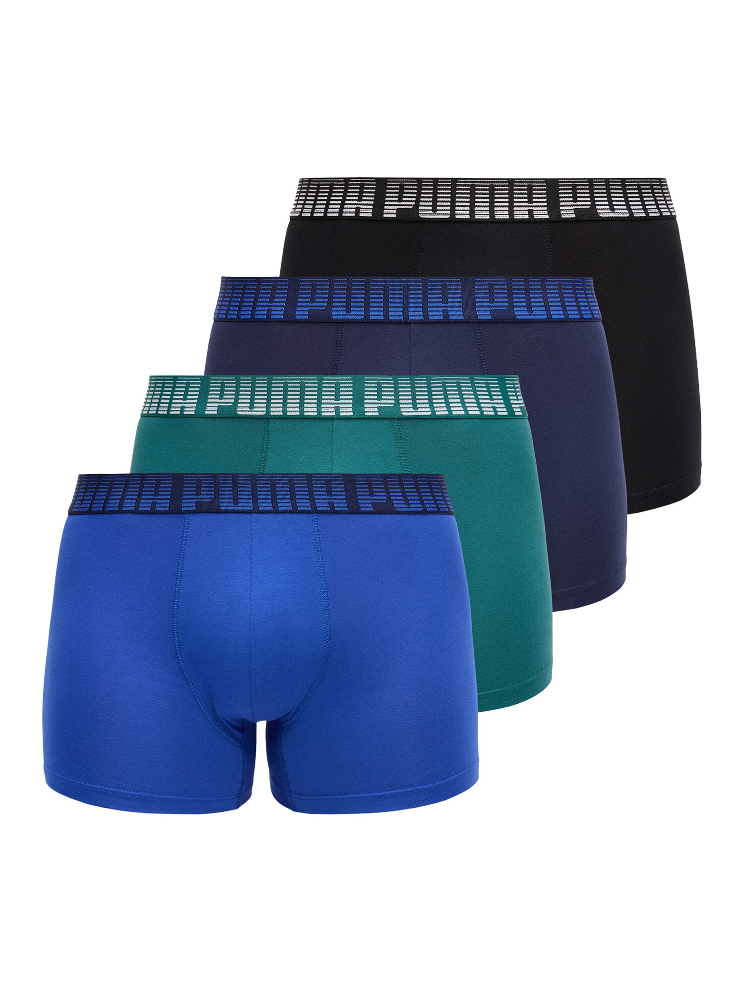 PUMA Boxeri  albastru marin / bleumarin / verde pin / negru