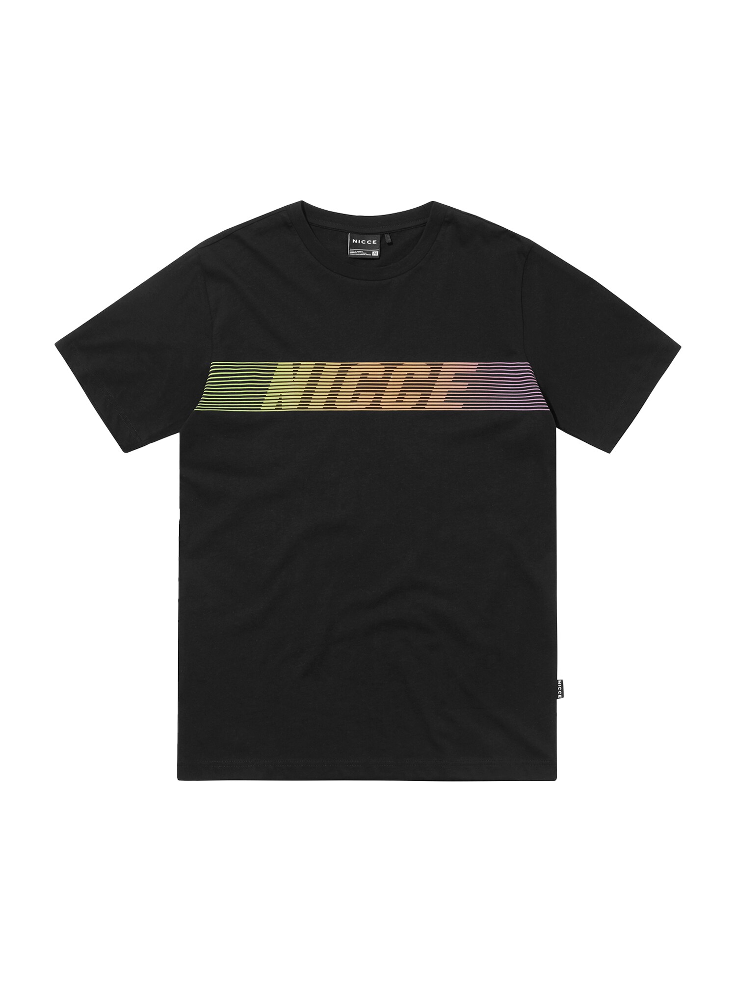 Nicce Marškinėliai 'LAJA' juoda / geltona / šviesiai oranžinė / šviesiai violetinė