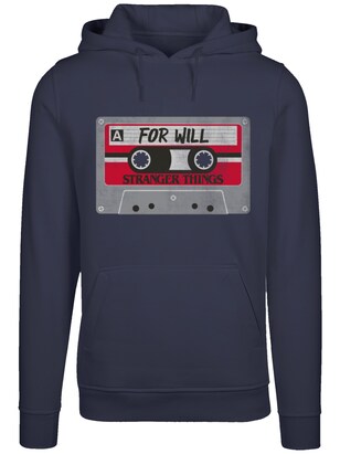 F4NT4STIC Sweatshirt ‘Stranger Things Netflix TV Series’ Navy / Grijs / Grenadine / Zwart