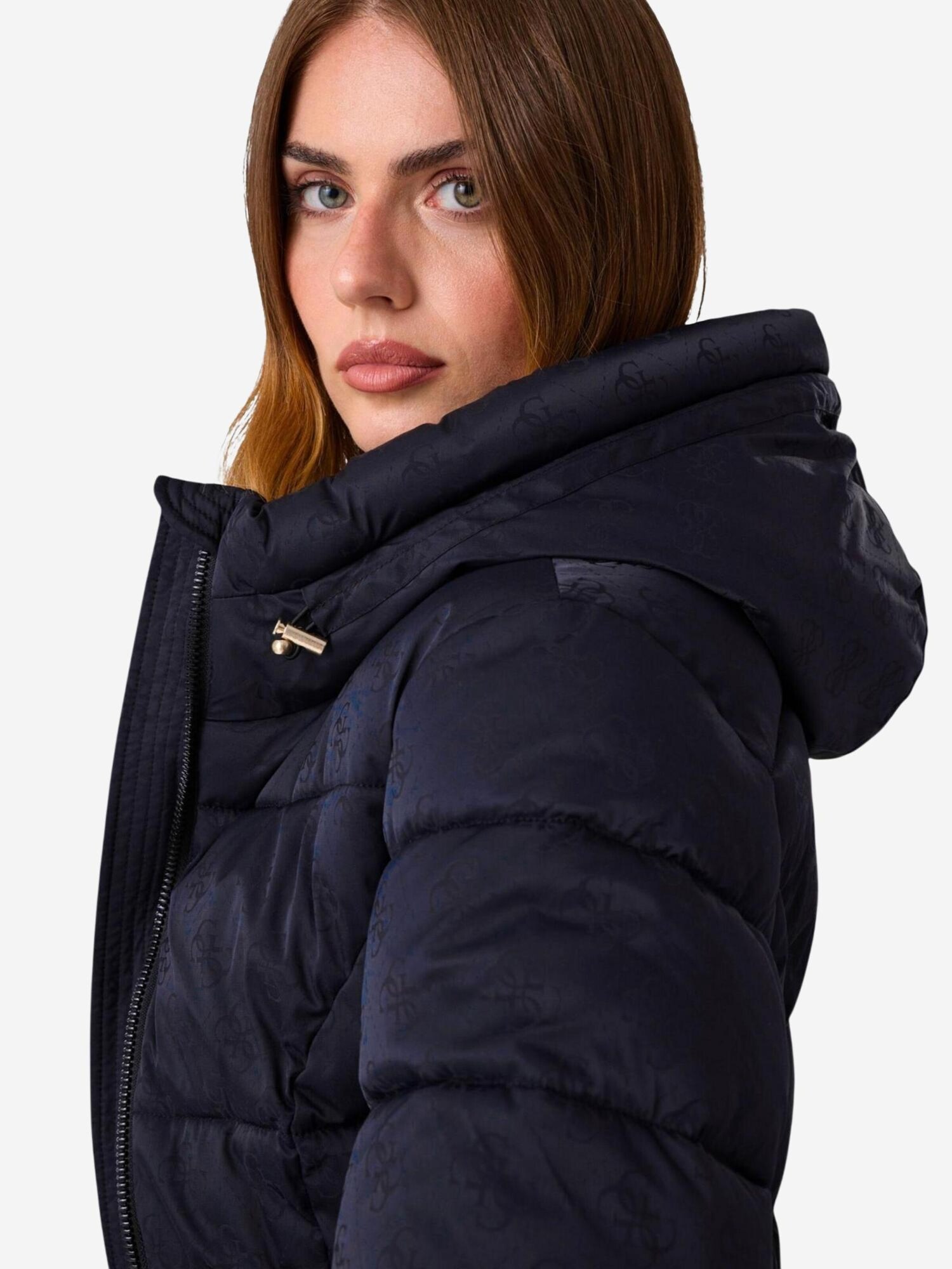 GUESS Chaqueta de invierno 'NEW IMMA LOGO MIDI P W6BL50 W4144'  azul – imagen 4
