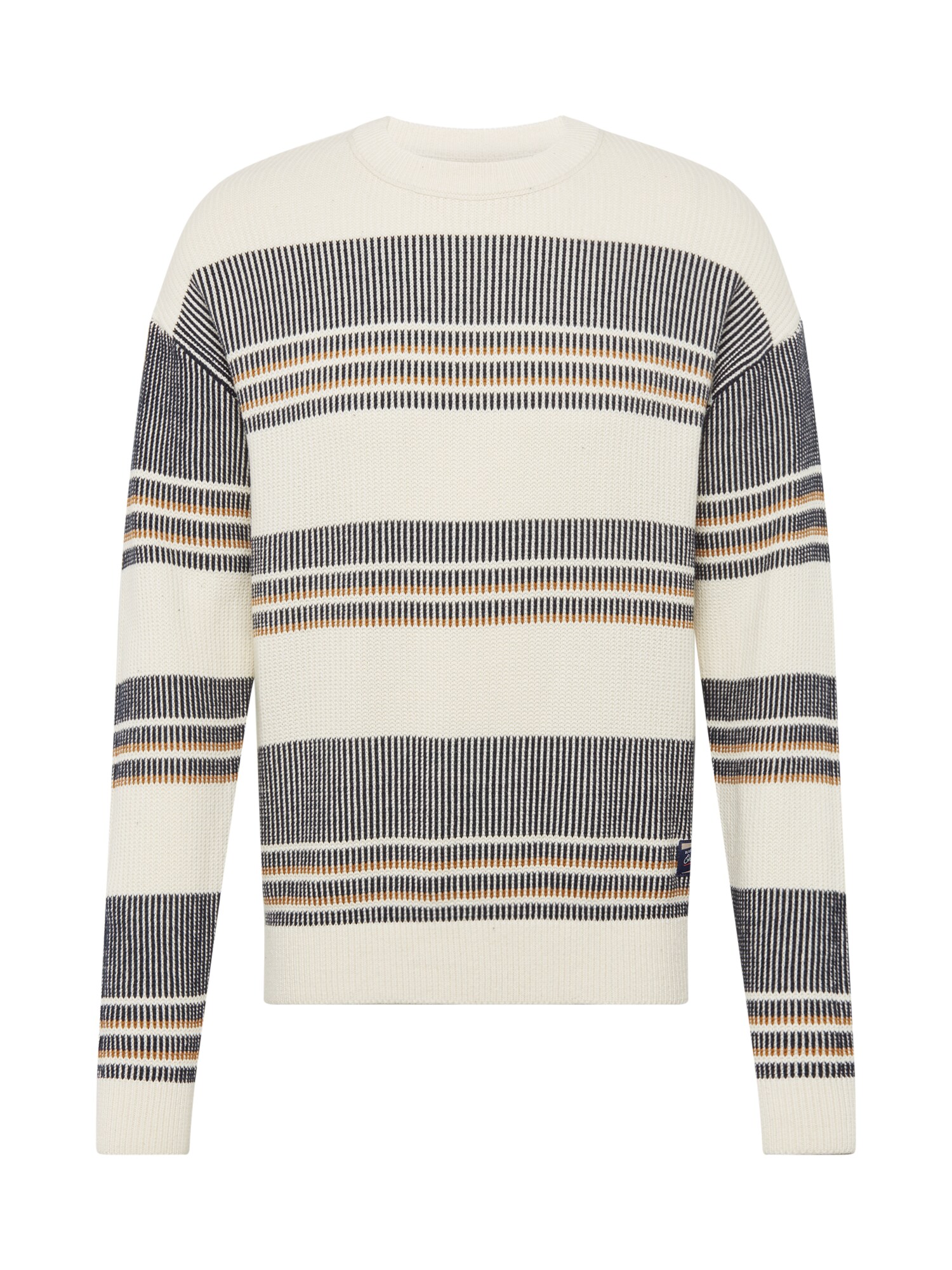 JACK & JONES Pullover ''''JACKSON'''' braun / schwarz / weiß
