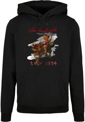 Merchcode Sweatshirt ‘Stone Temple Pilots – Tour 94’ Grijs / Olijfgroen / Rood / Zwart