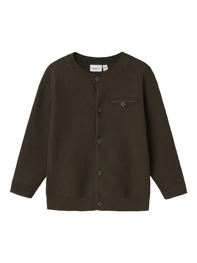 NAME IT Strickjacke Jungen Größe 98 dunkelbraun