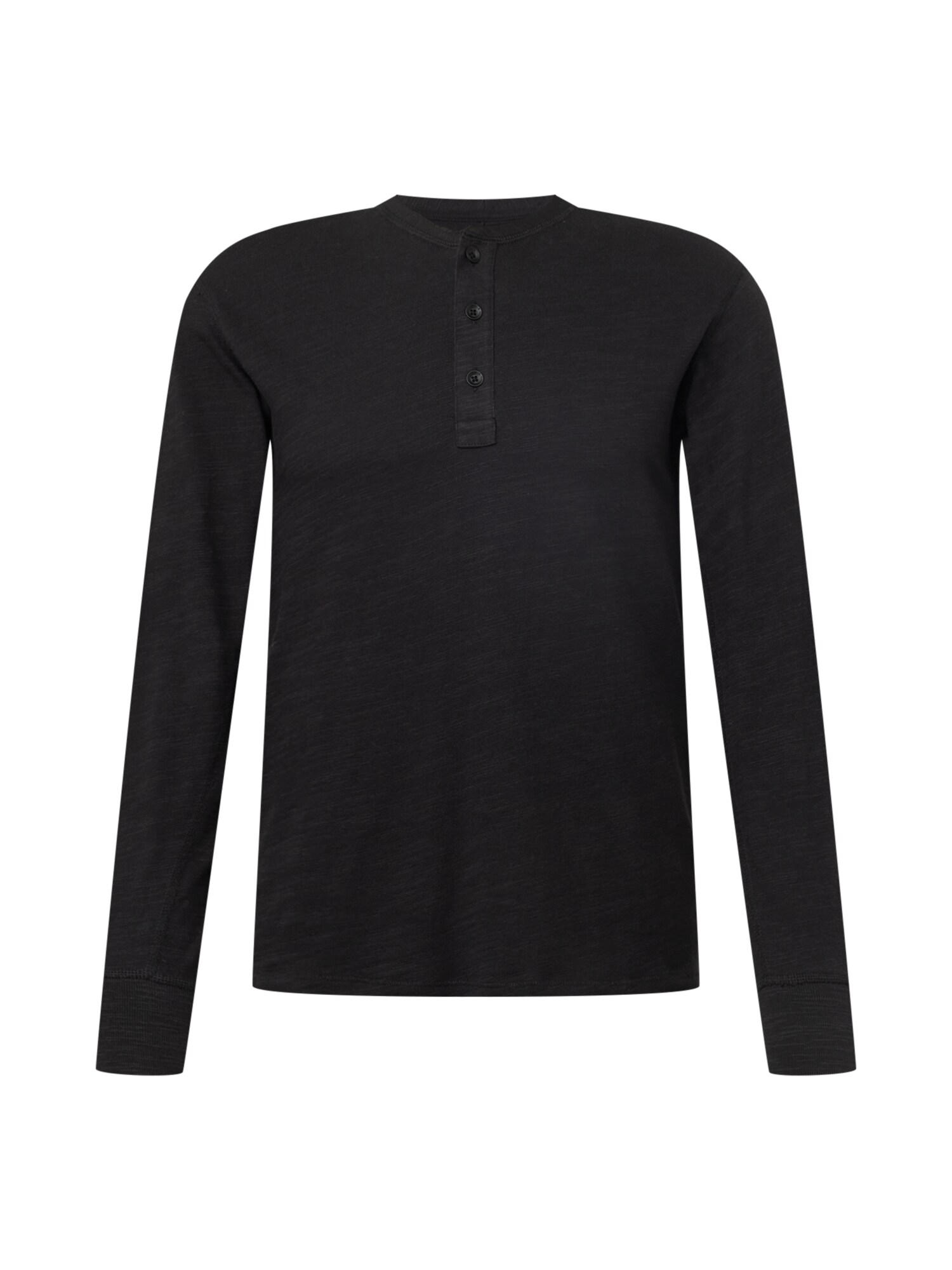 rag & bone Póló 'classic henley'  fekete akciós termékkép 1