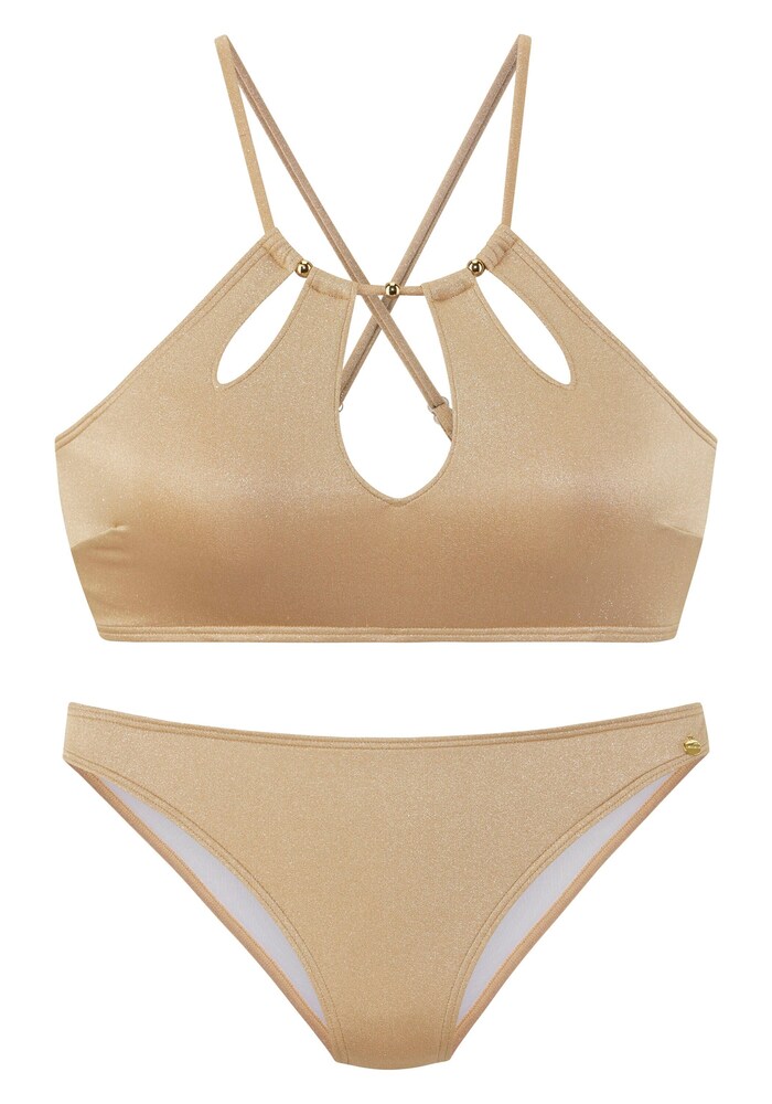 LASCANA Bikini Damen Größe L gold