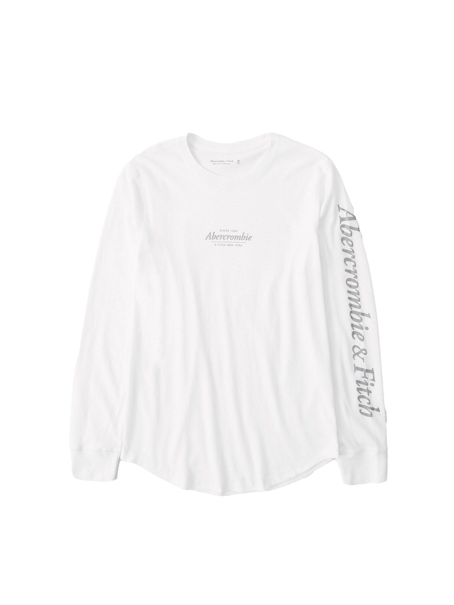Abercrombie & Fitch Marškinėliai  balta / akmens