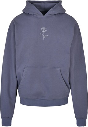 Merchcode Sweatshirt ‘Rose’ Blauw / Wit