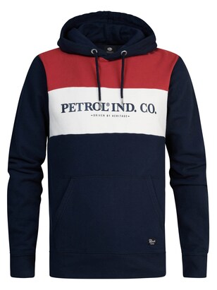 Petrol Industries Sweatshirt ‘Carmi’ Blauw / Rood / Wit