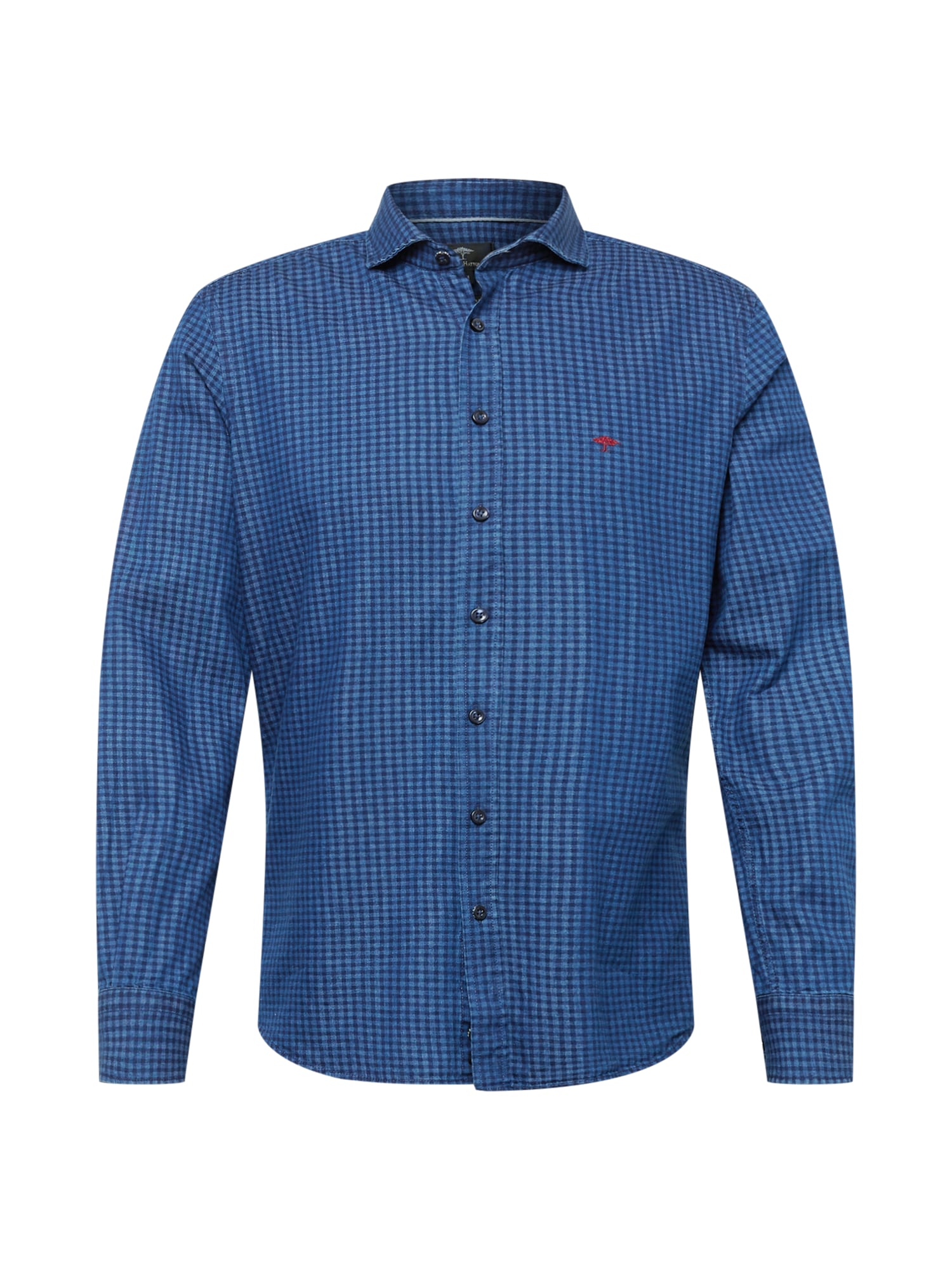 FYNCH-HATTON Marškiniai mėlyna / tamsiai mėlyna / spanguolių spalva