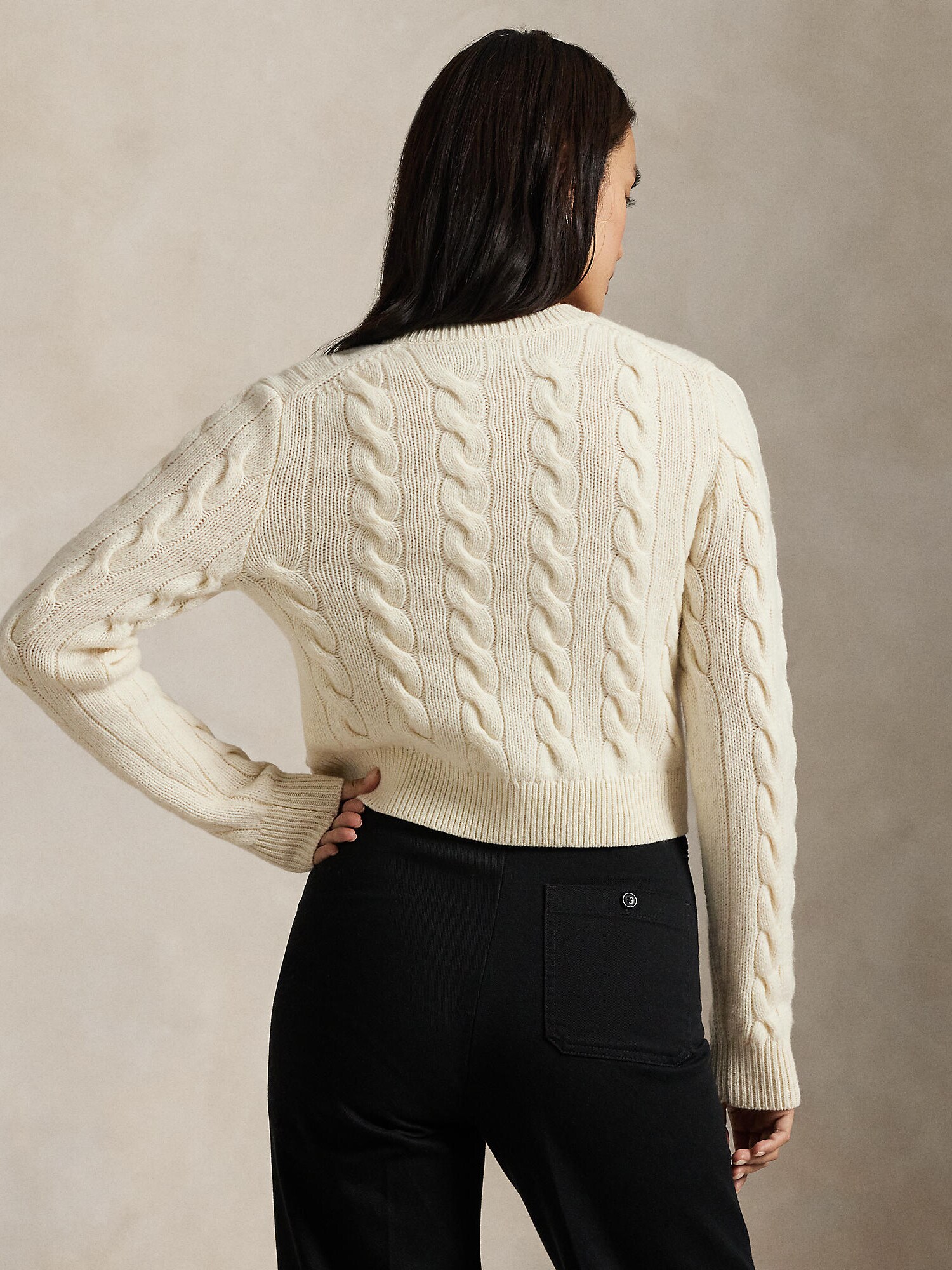 Polo Ralph Lauren Cárdigan crema – imagen 4