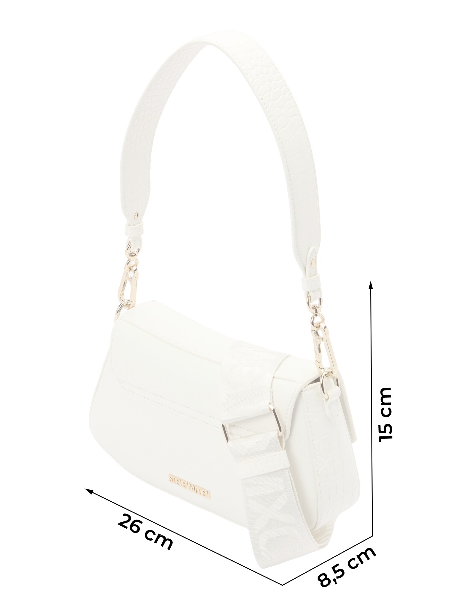 STEVE MADDEN Kabelka 'Blyon-C'  biela (obrázok 2)