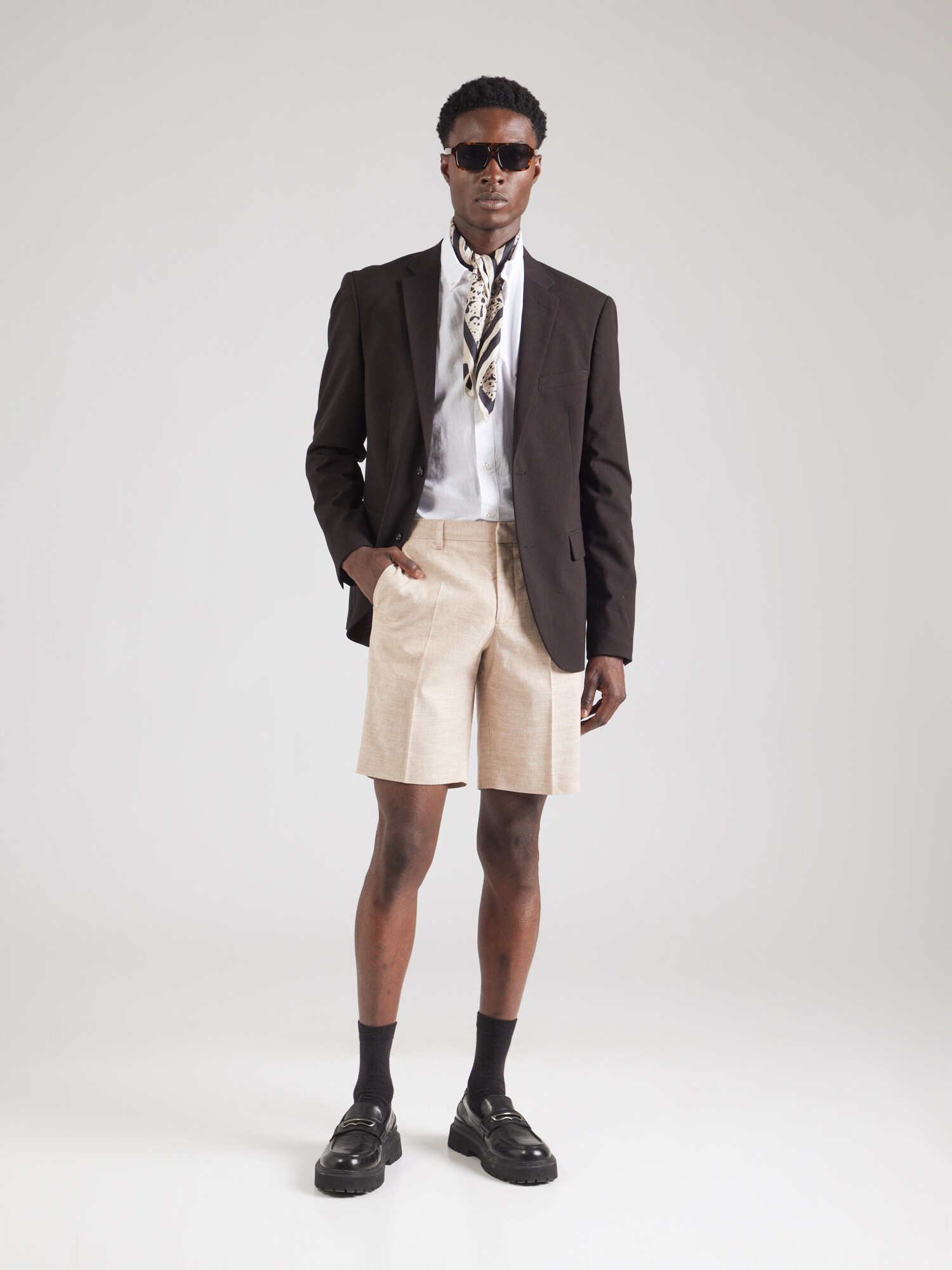 Jack & Jones Premium Chino nohavice 'JPRRIVIERA' béžová melírovaná (obrázok 4)