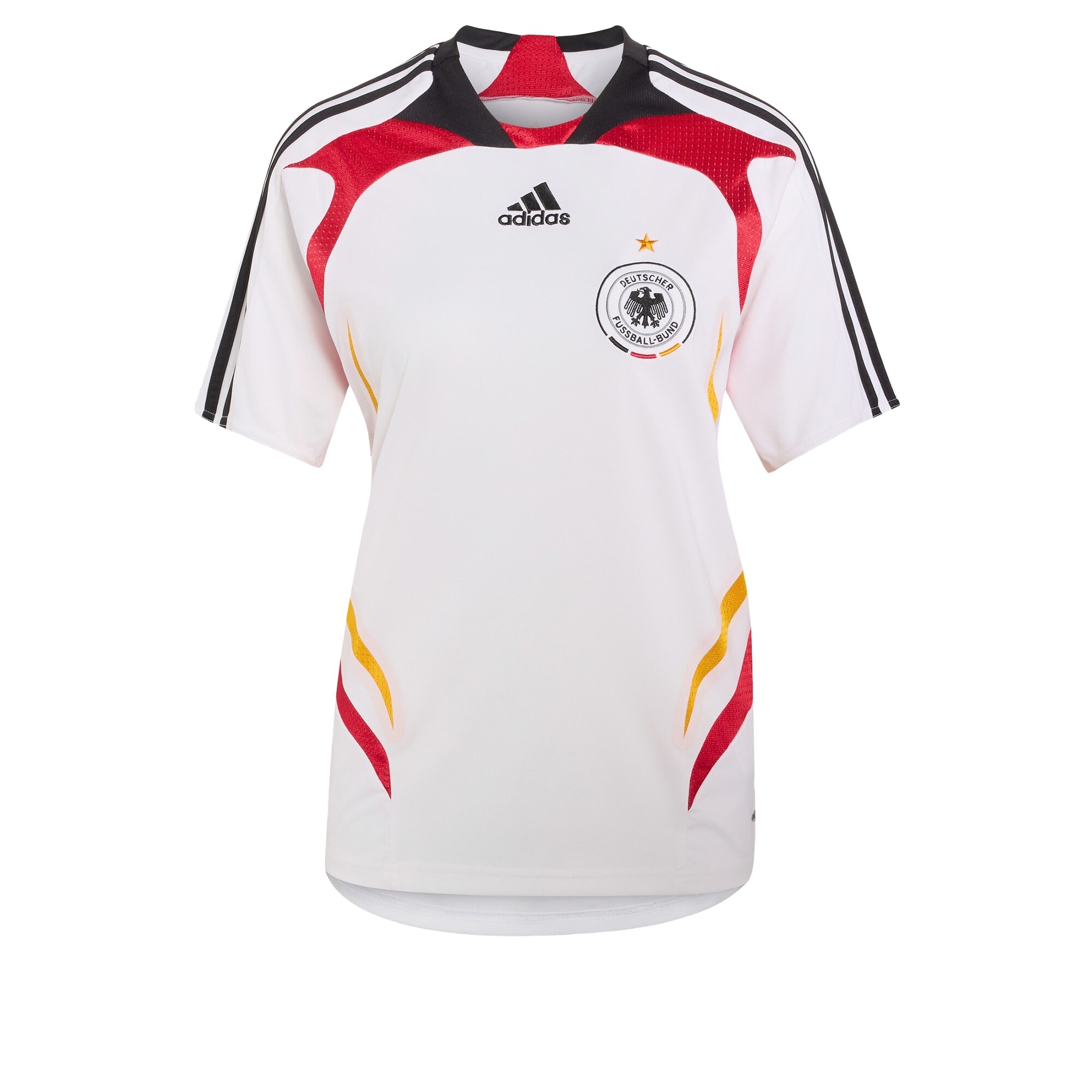 ADIDAS PERFORMANCE Tricot Deutschland 2007 galben / roși aprins / negru / alb