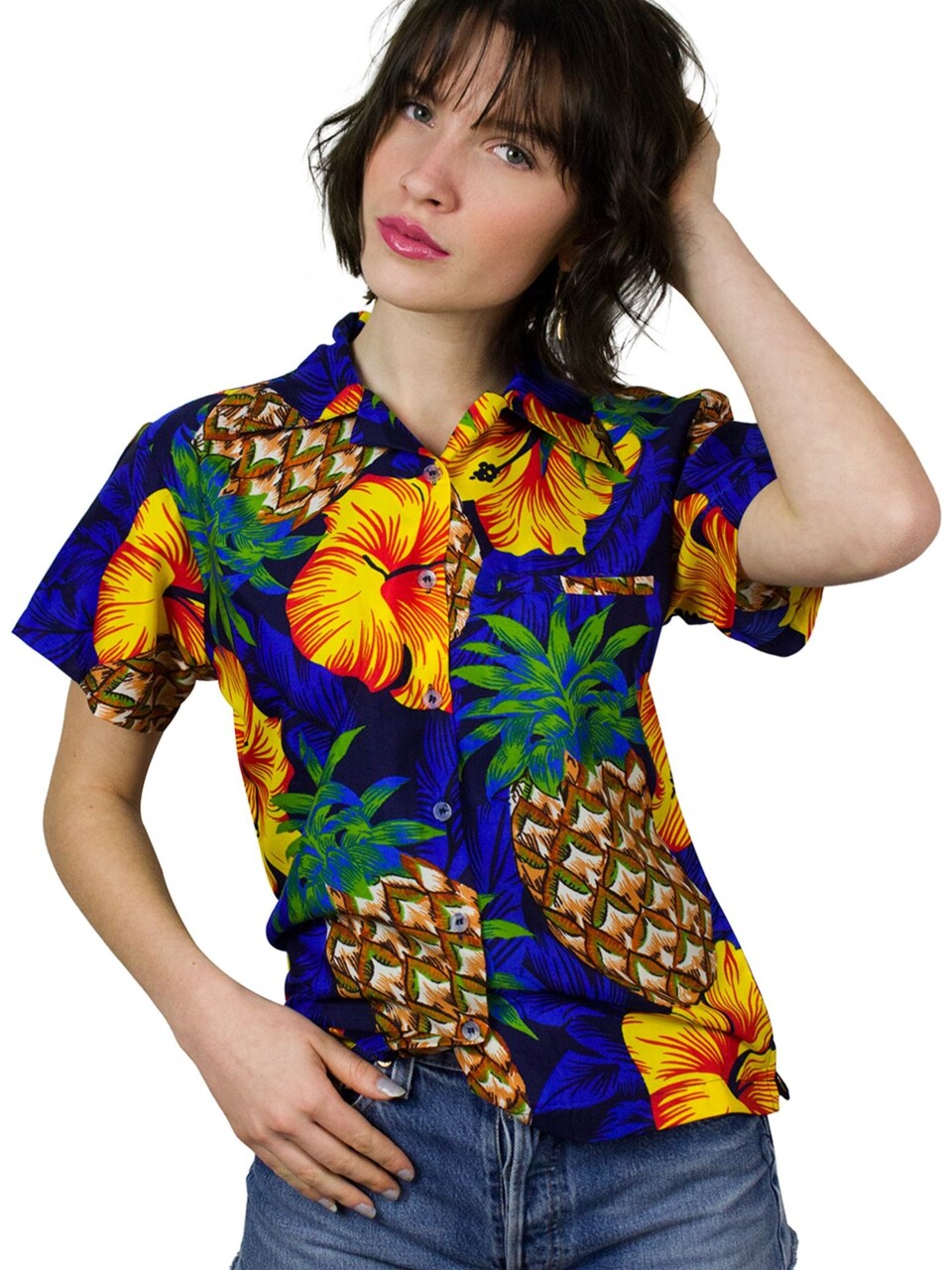 Blus 'Pineapple Hibiscus'