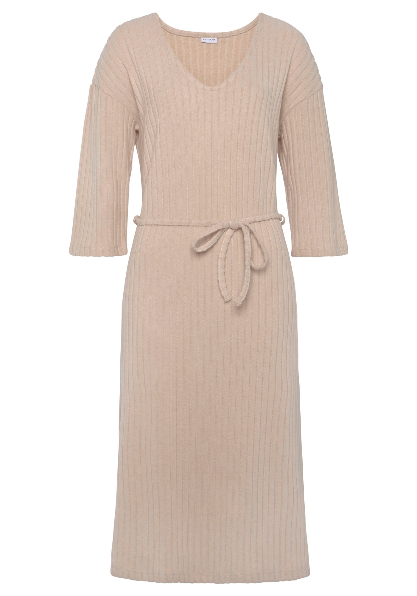 LASCANA Rochie tricotat  bej