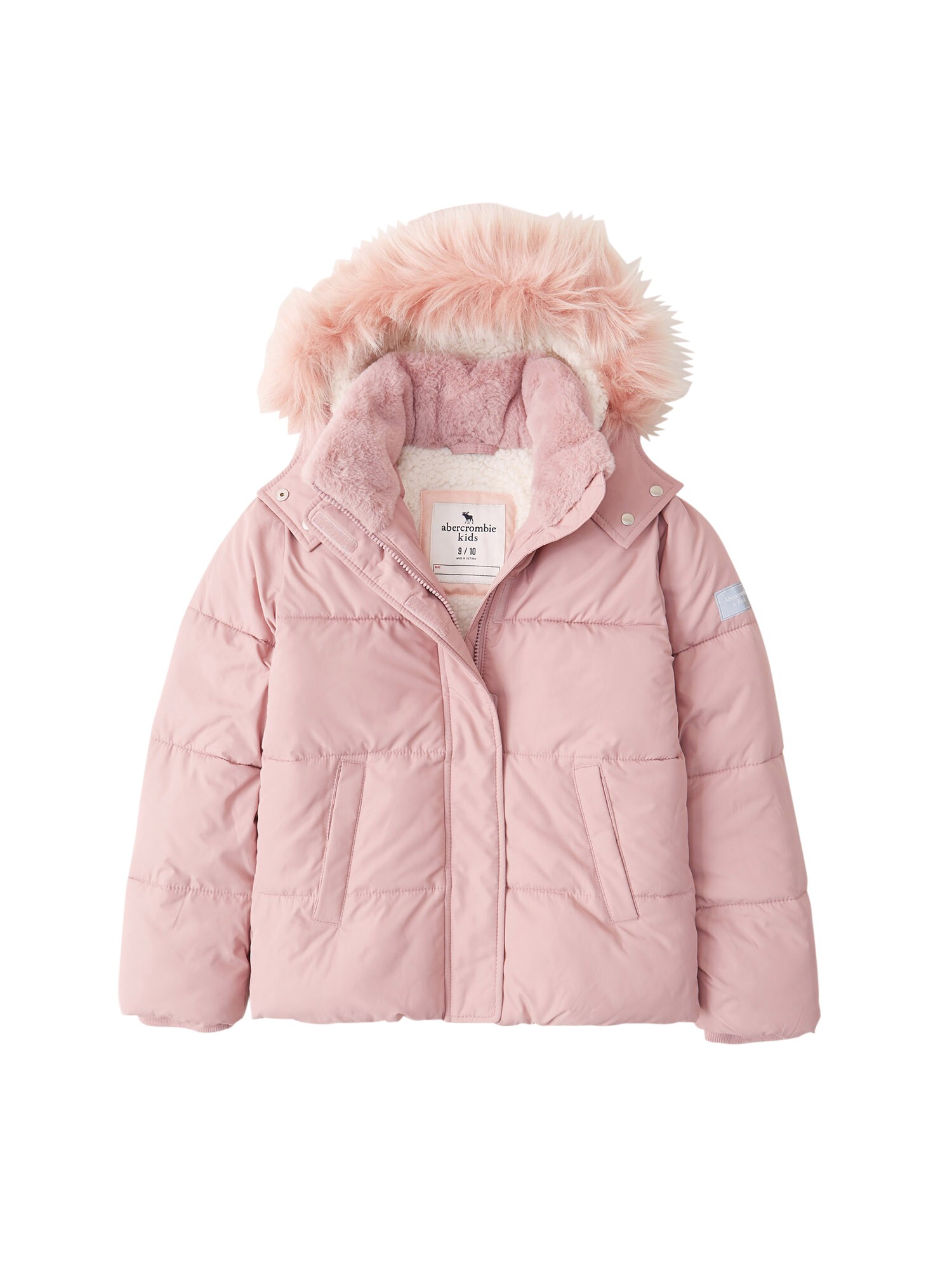 Abercrombie & Fitch Žieminė striukė  tamsiai rožinė