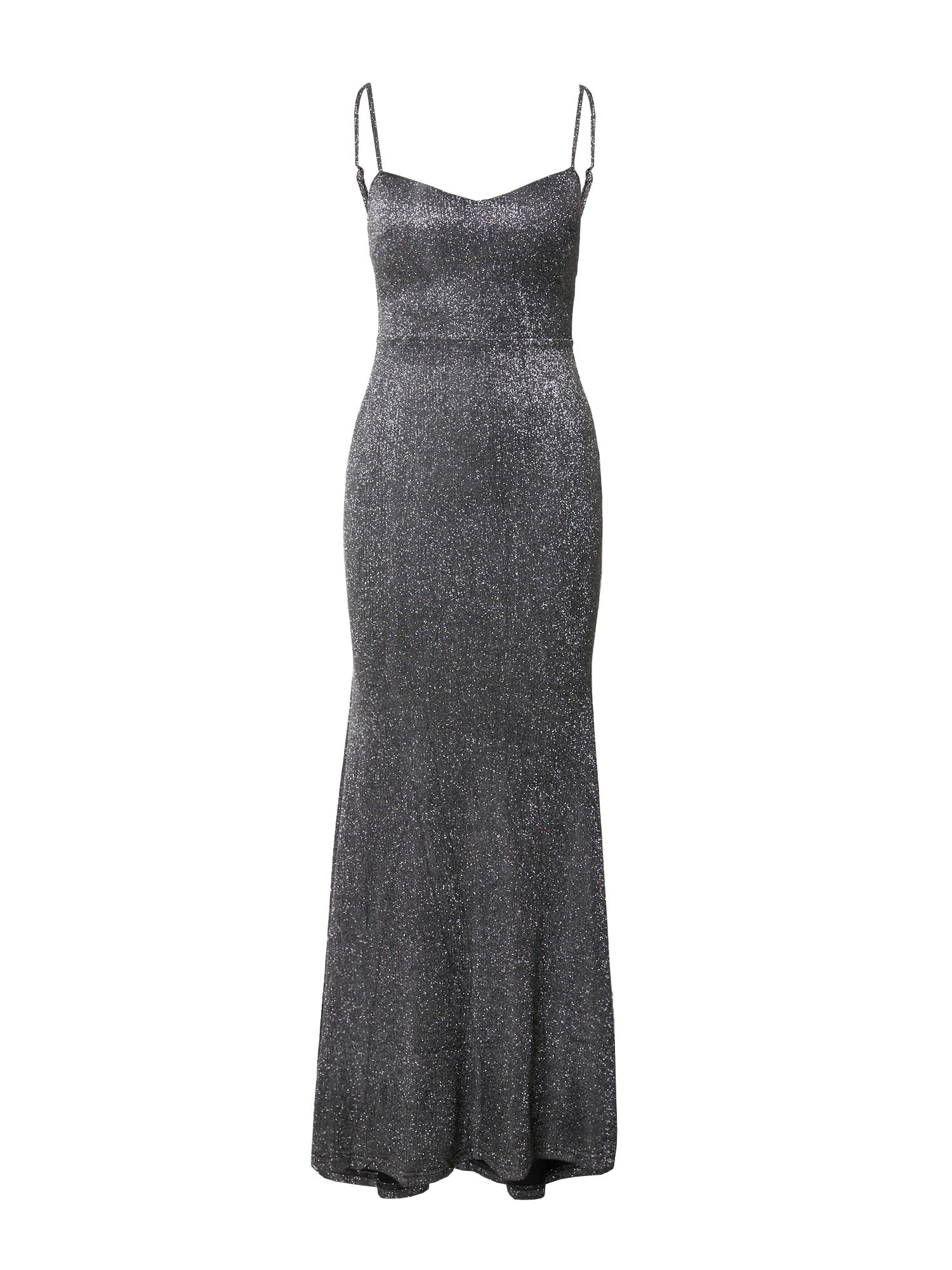 Mela London Vakarinė suknelė 'Mela' sidabro pilka / juoda