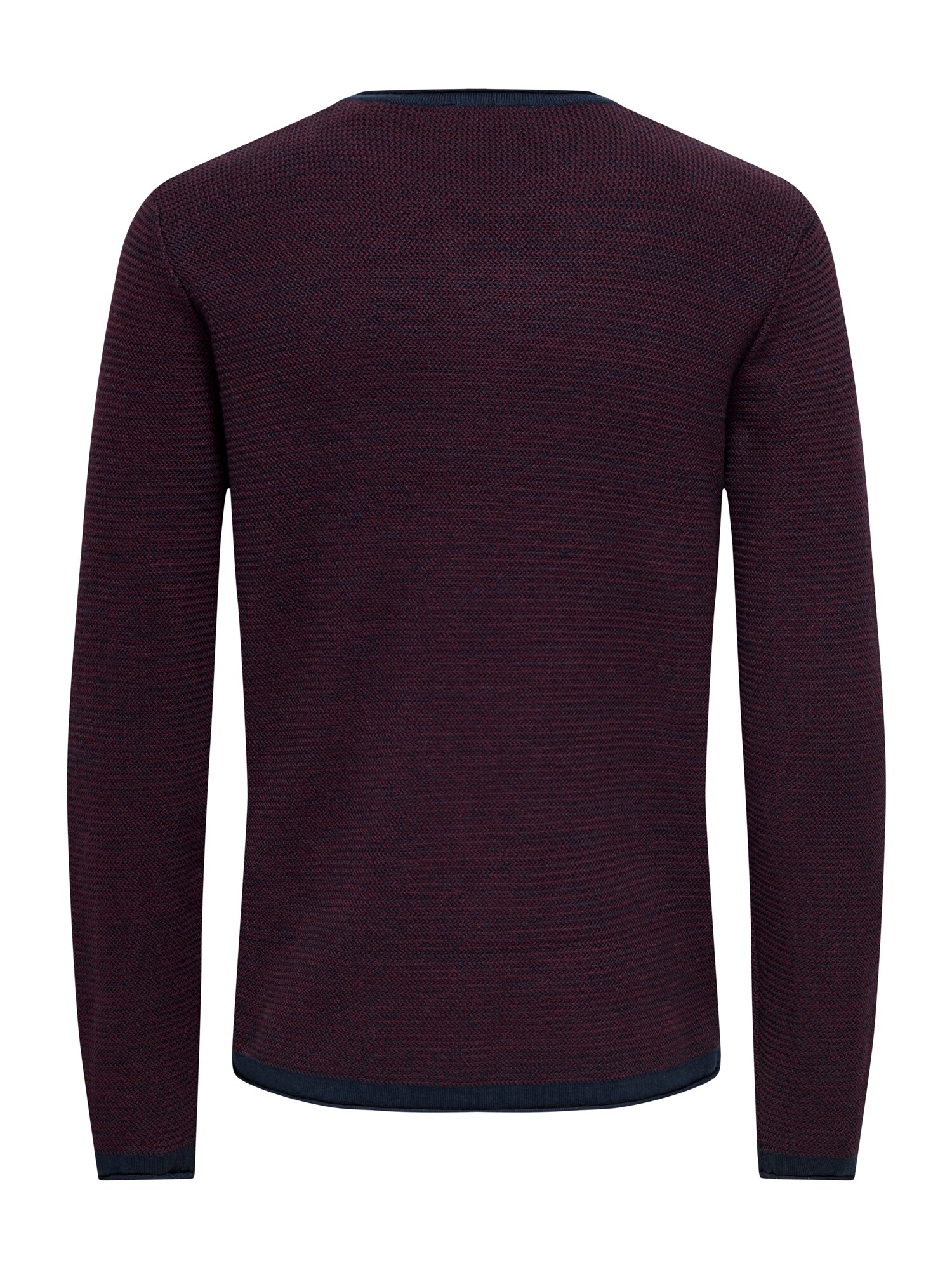 Only & Sons Sveter 'ONSERIC'  tmavomodrá / rubínová (obrázok 5)