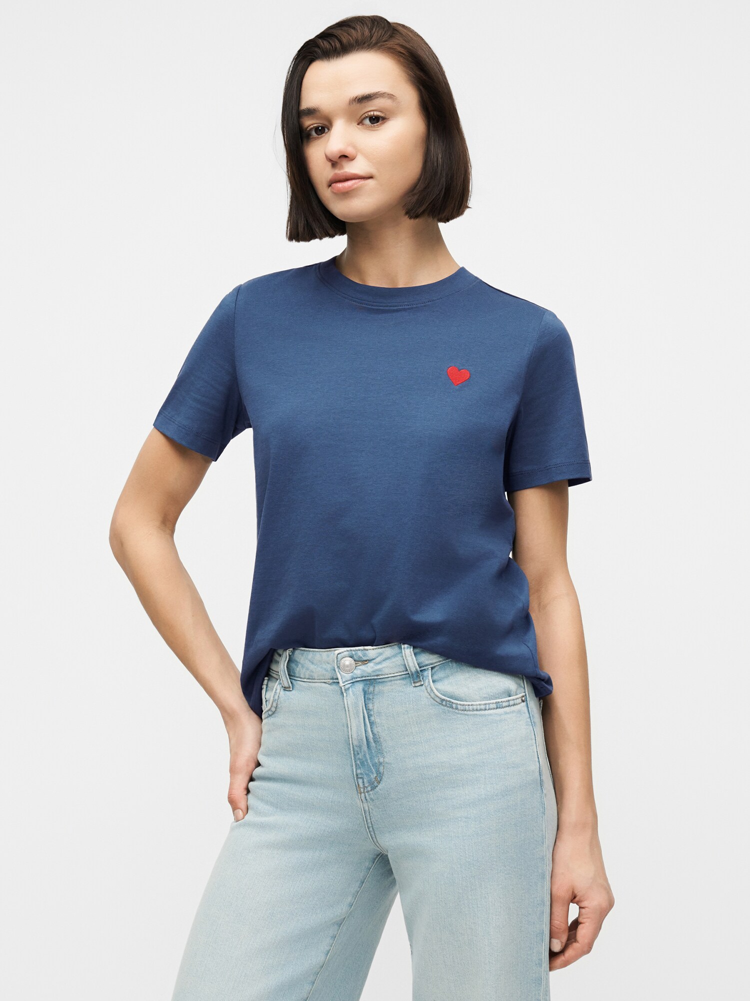 VERO MODA Tričko 'VMPaulina'  ultramarínová / čerešňová (obrázok 6)