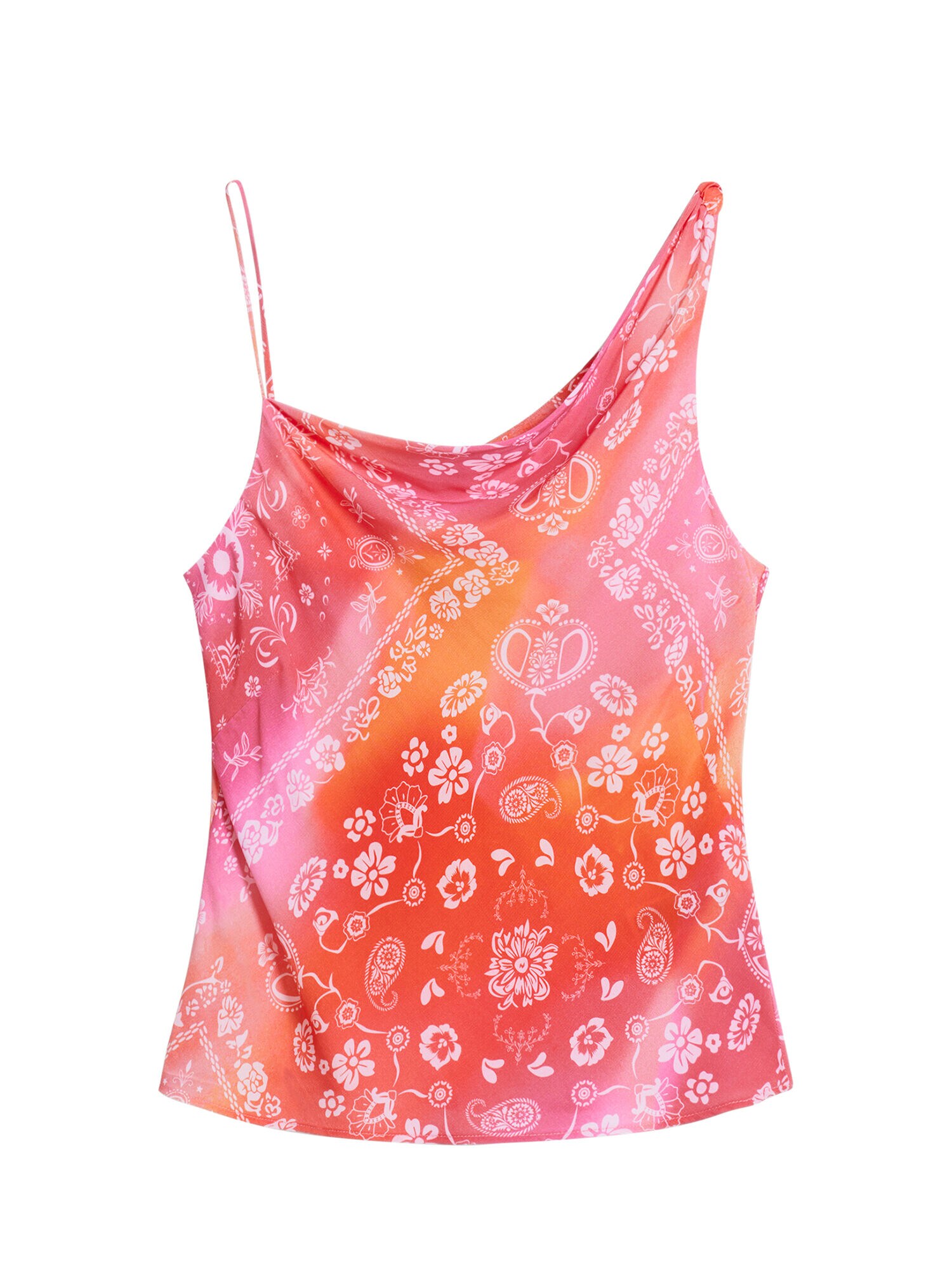 Desigual Top  narancs / rózsaszín / piros / fehér akciós termékkép 1