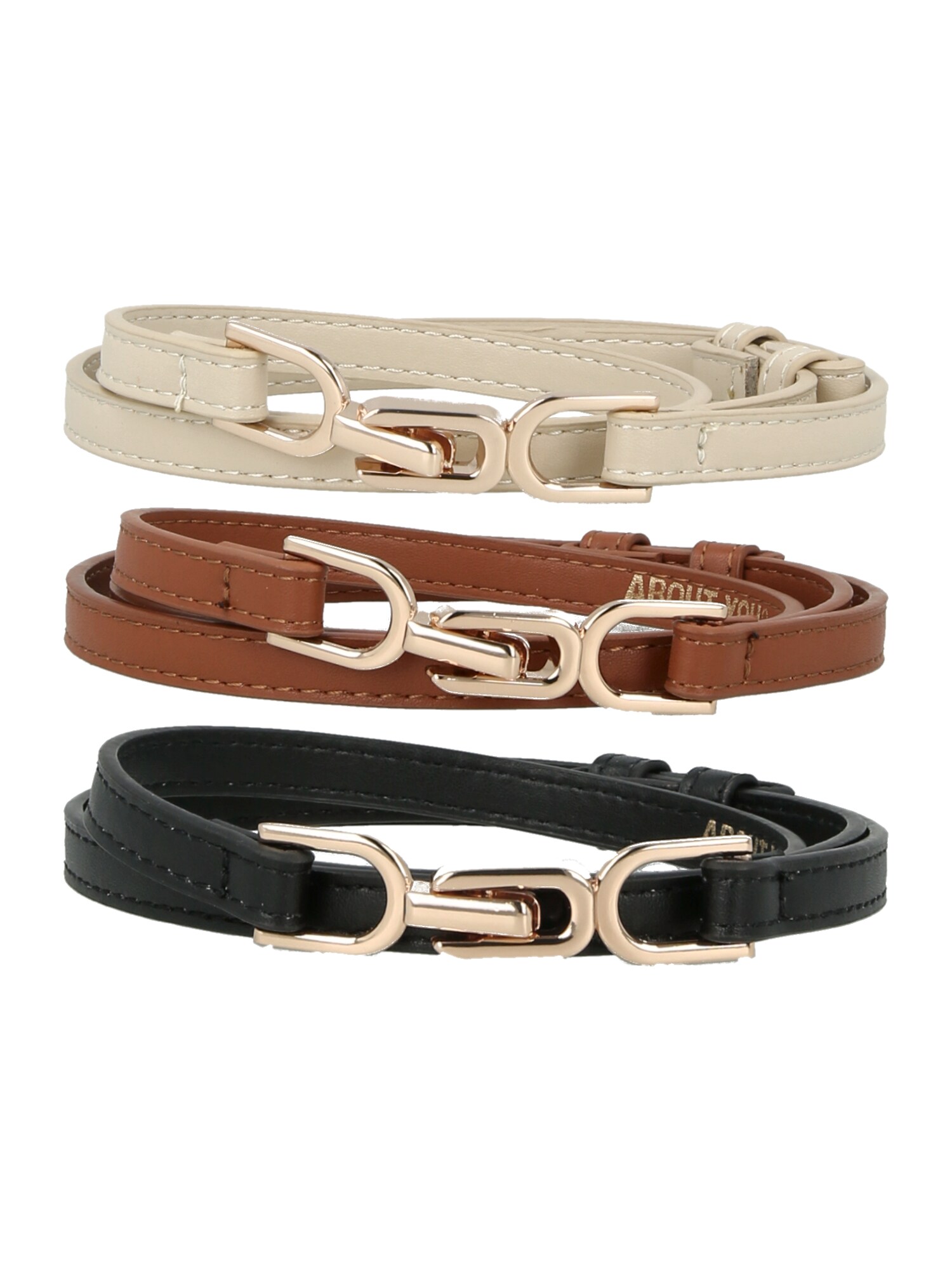 ABOUT YOU Curea  bej / maro coniac / negru