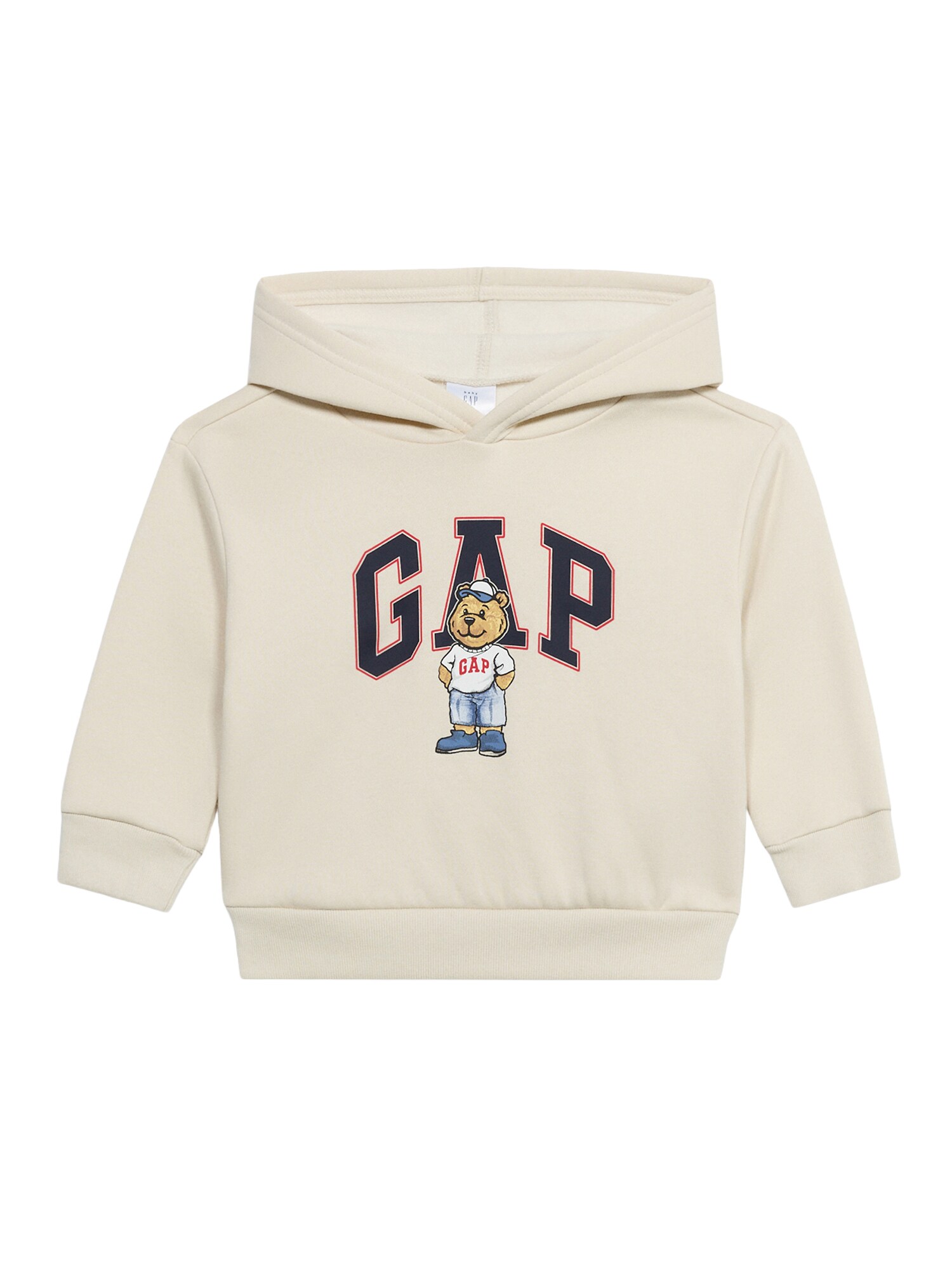 GAP Bluză de molton 'NVLTY'  ecru / albastru marin / maro caramel / roșu