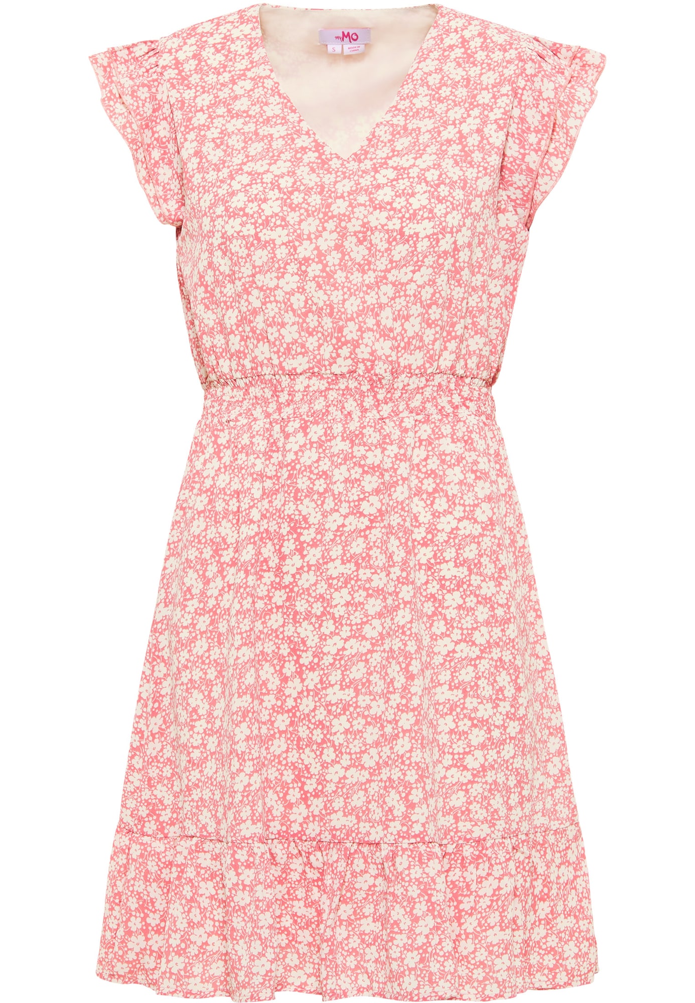 MYMO Rochie de vară  roz deschis / alb
