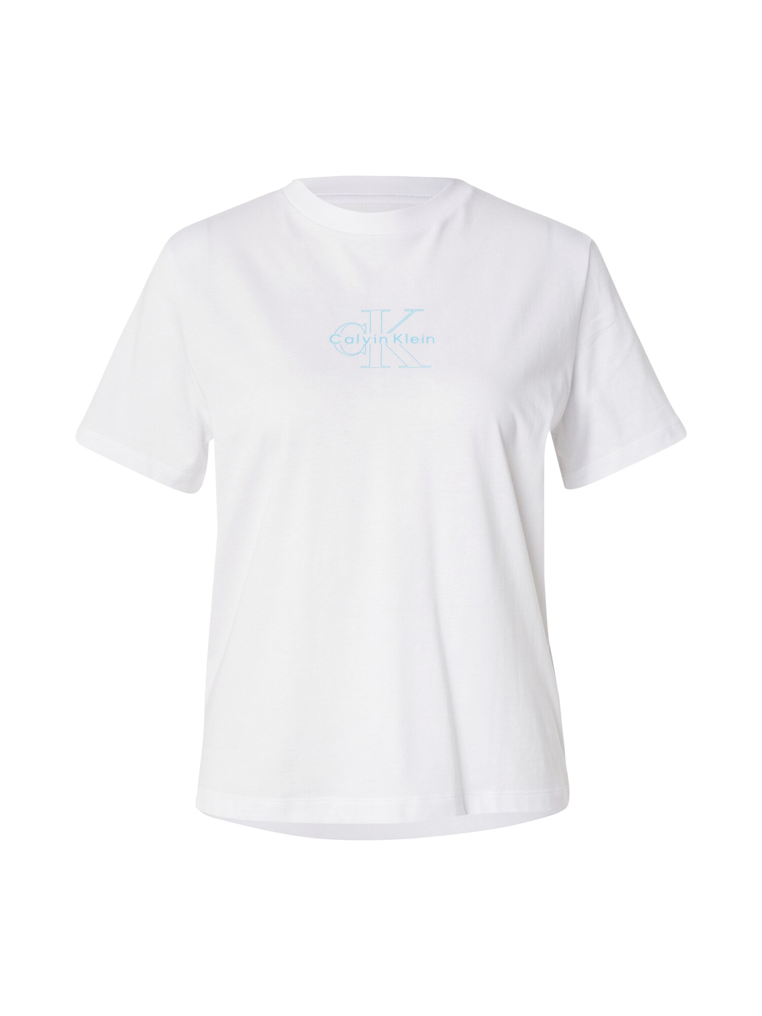 Calvin Klein Jeans Tricou  albastru deschis / alb