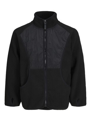 jack & jones Fleece jas Zwart