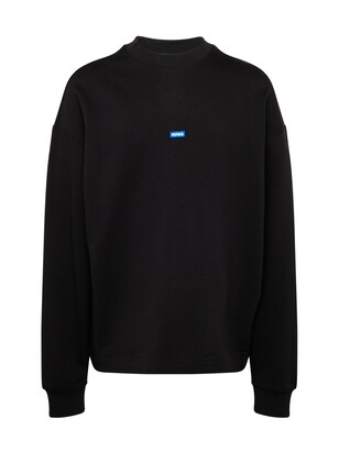 HUGO Sweatshirt ‘Nedro’ Azuur / Zwart / Wit