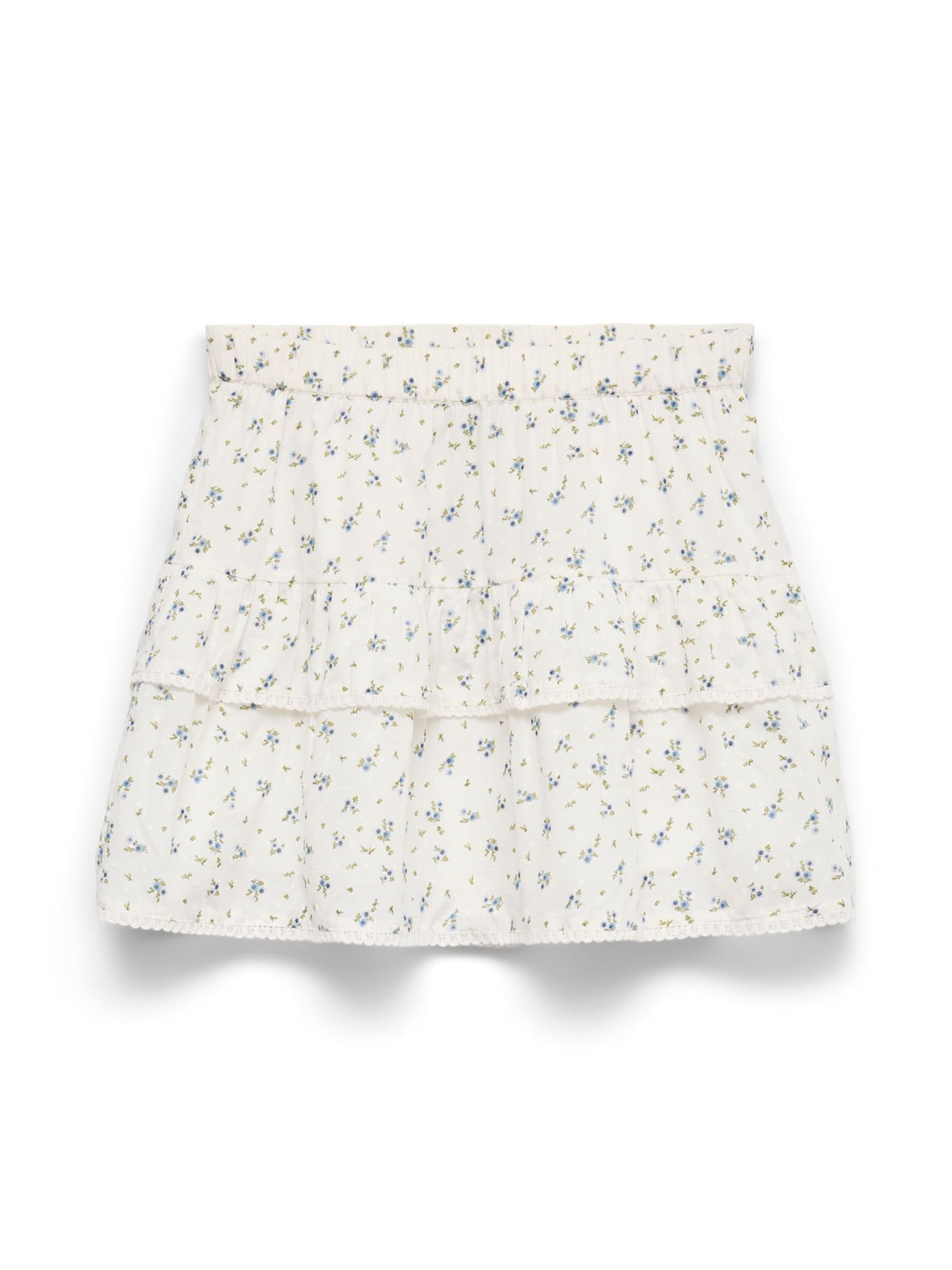 Vero Moda Girl Suknja 'VMTrine'  plava / kivi zelena / prljavo bijela