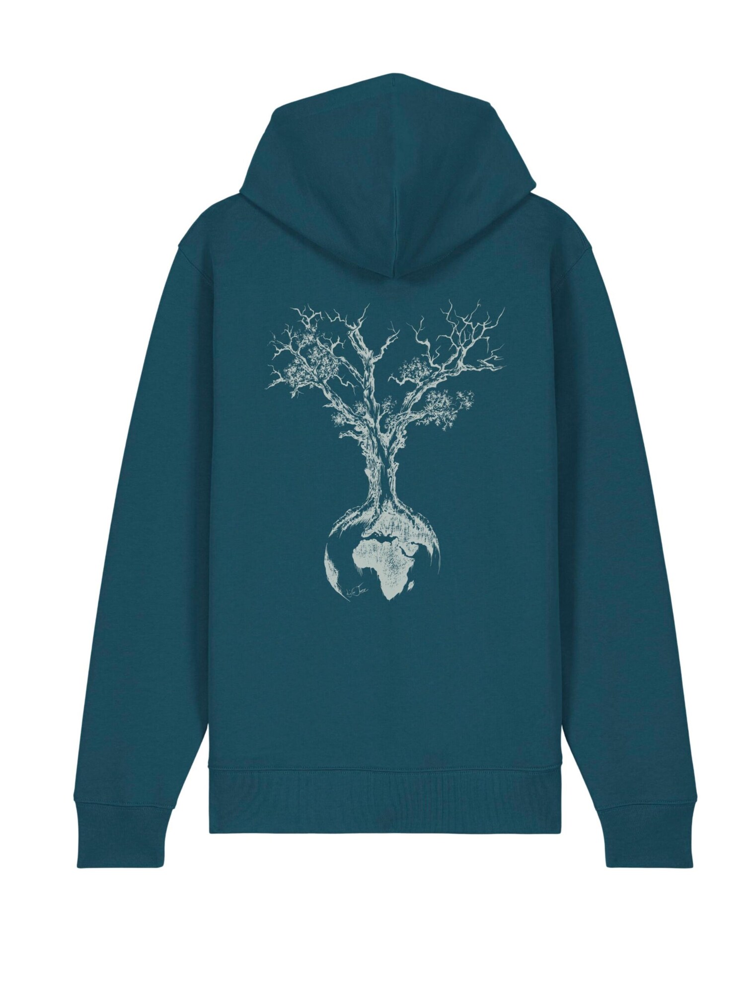 Life-Tree Pullover 'Organic Fairwear' blu