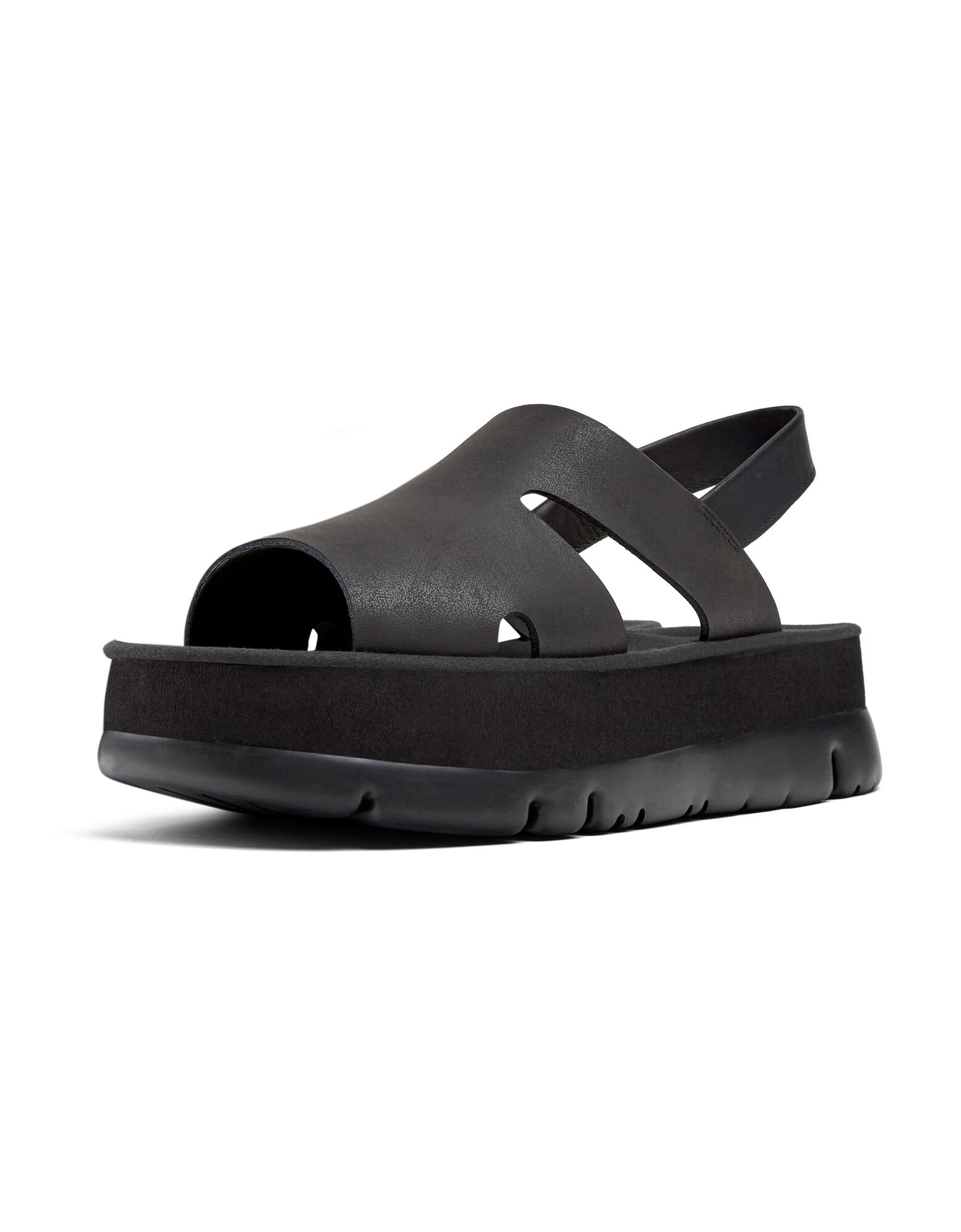 Camper Sandalen Met Riem 'Oruga Up' Zwart