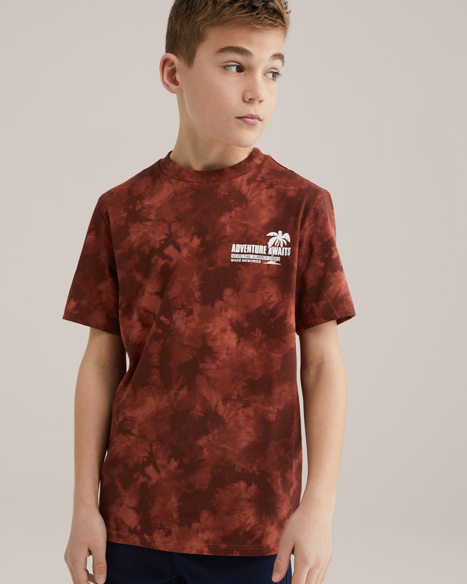WE Fashion Póló  rozsdavörös / kárminvörös termék 2. képe