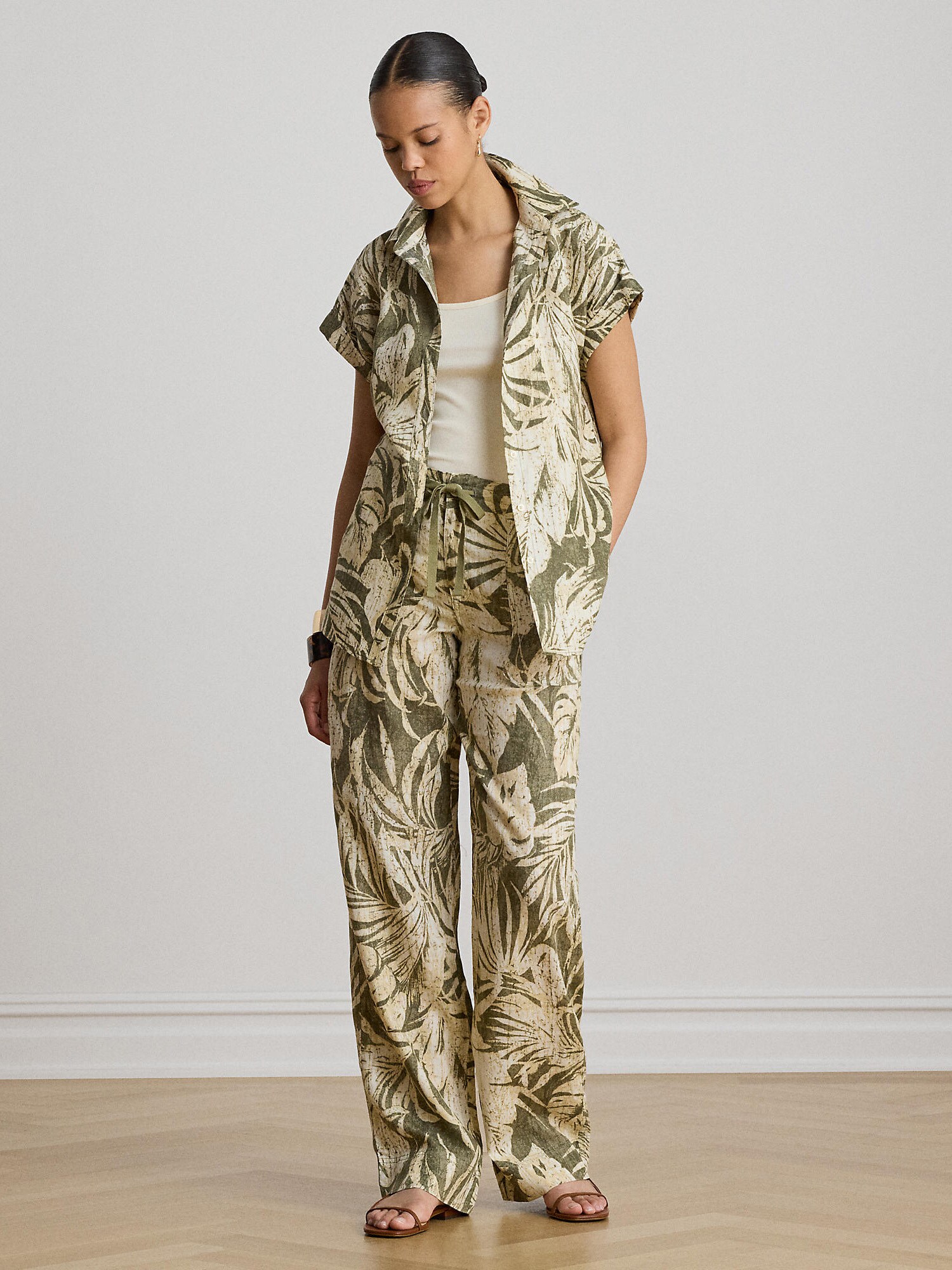 Lauren Ralph Lauren Blusa  caqui / oliva – imagen 4